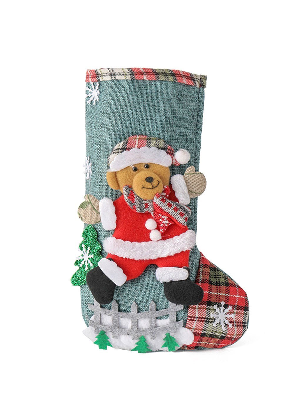 Vivi Idee Nikolausstiefel Nikolausstrumpf Groß 31cm, Weihnachtsstrumpf Weih günstig online kaufen