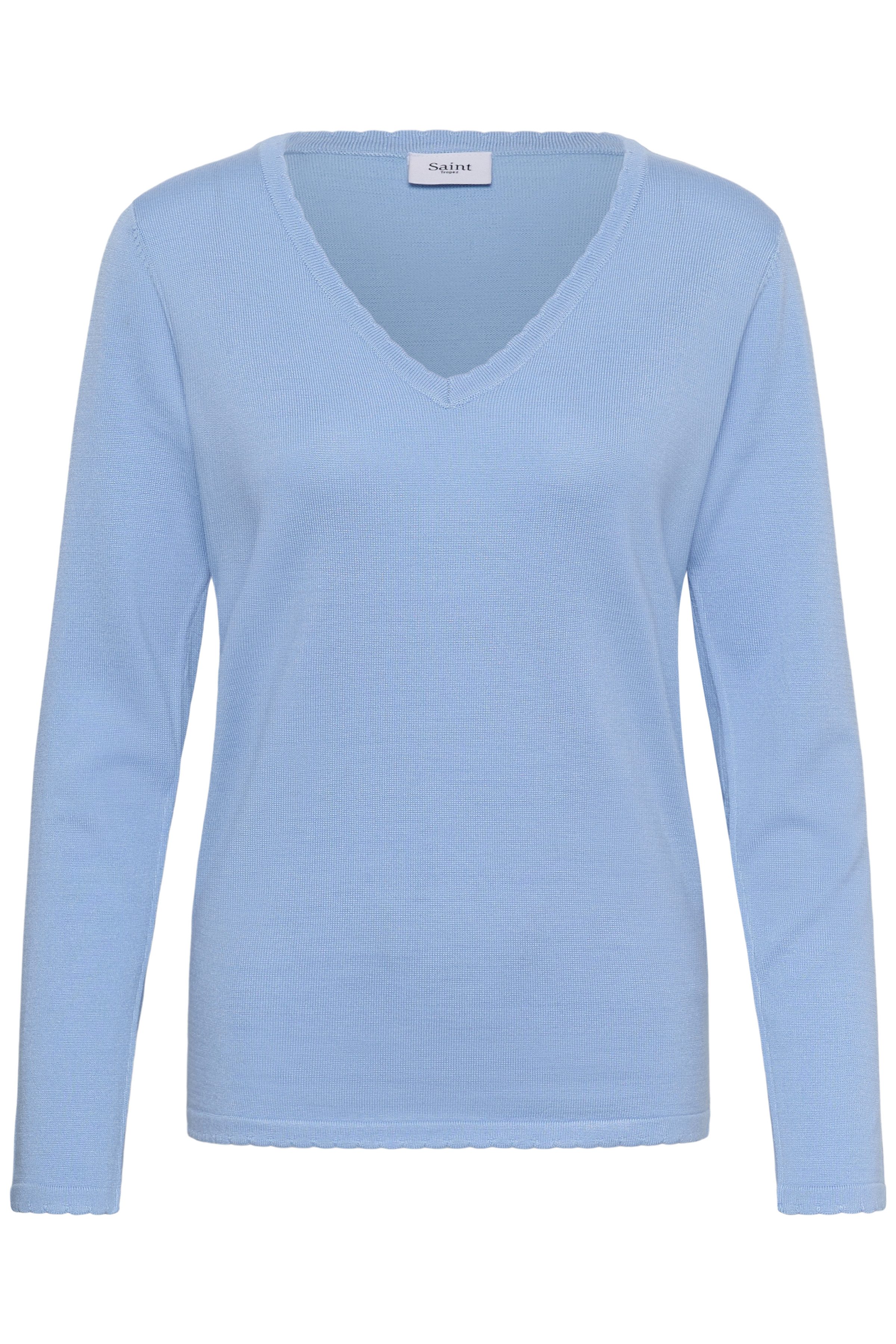Saint Tropez Strickpullover MilaSZ LS V-Neck Pullover Viskosemischung, Regular fit