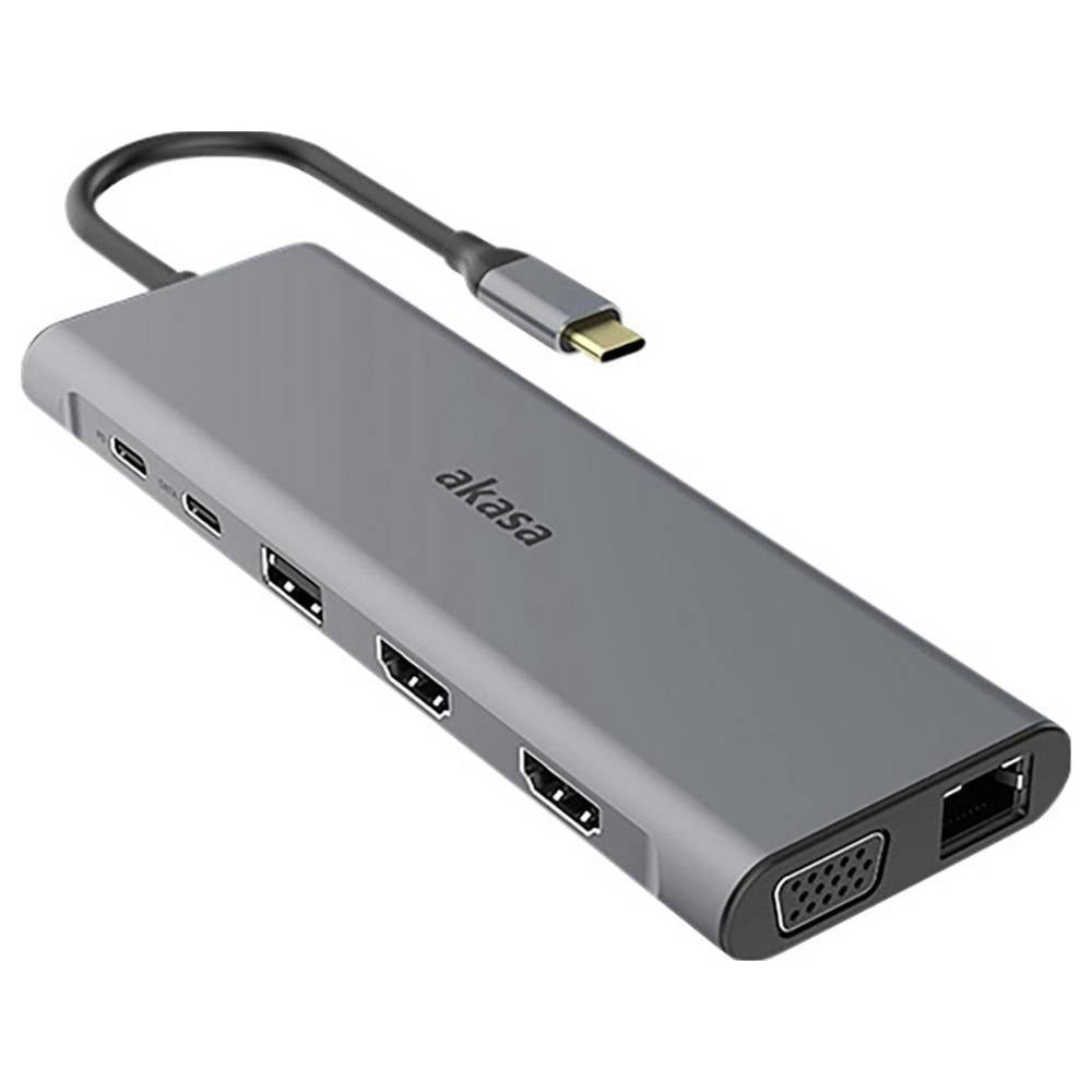 Akasa Laptop-Dockingstation USB-C® Dockingstation AK-CBCA28-18BK