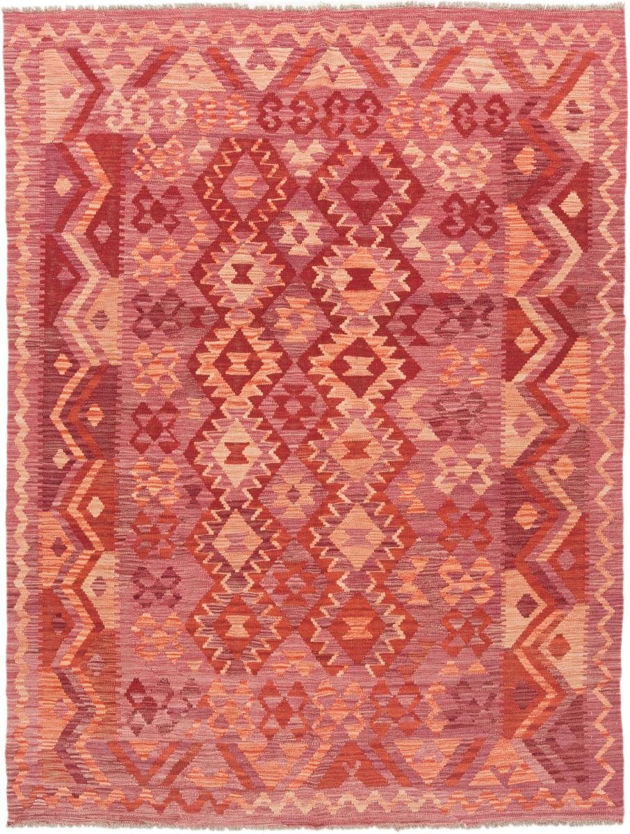 Orientteppich Kelim Afghan 181x241 Handgewebter Orientteppich, Nain Trading, rechteckig, Höhe: 3 mm