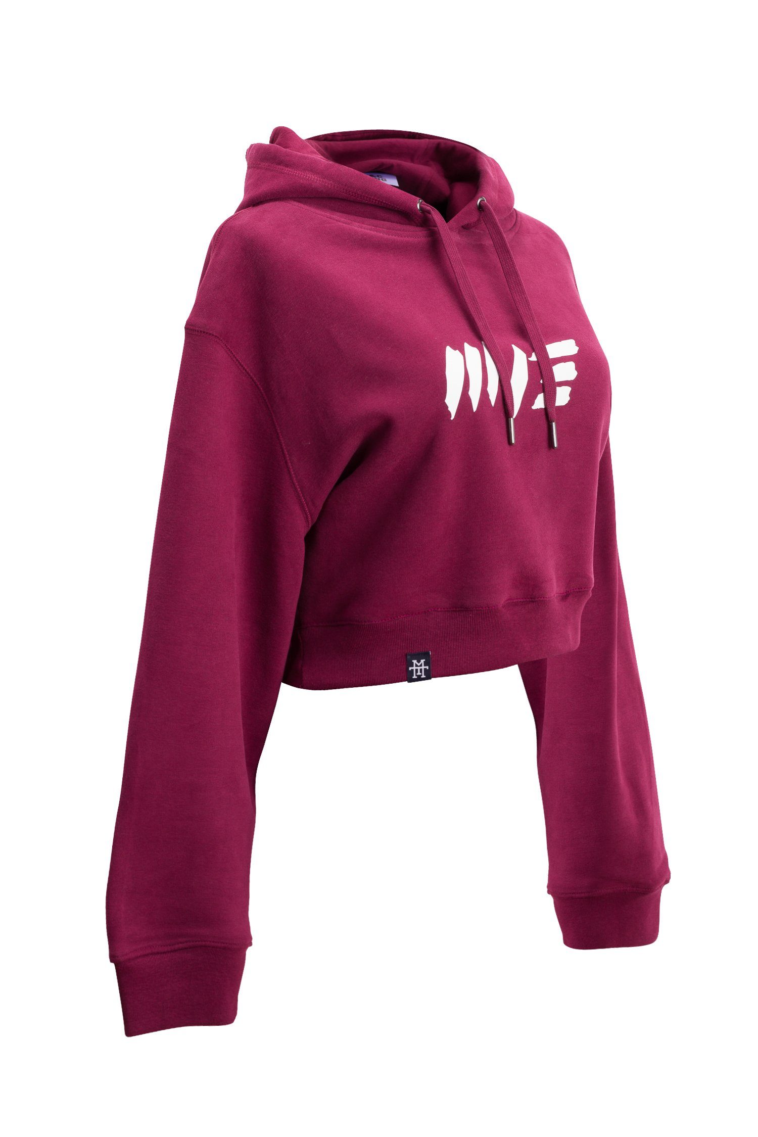 Crop Cropped - Sweater Hoodie Manufaktur13 kurzer Vino Kapuzenpullover, Hoodie Oversize