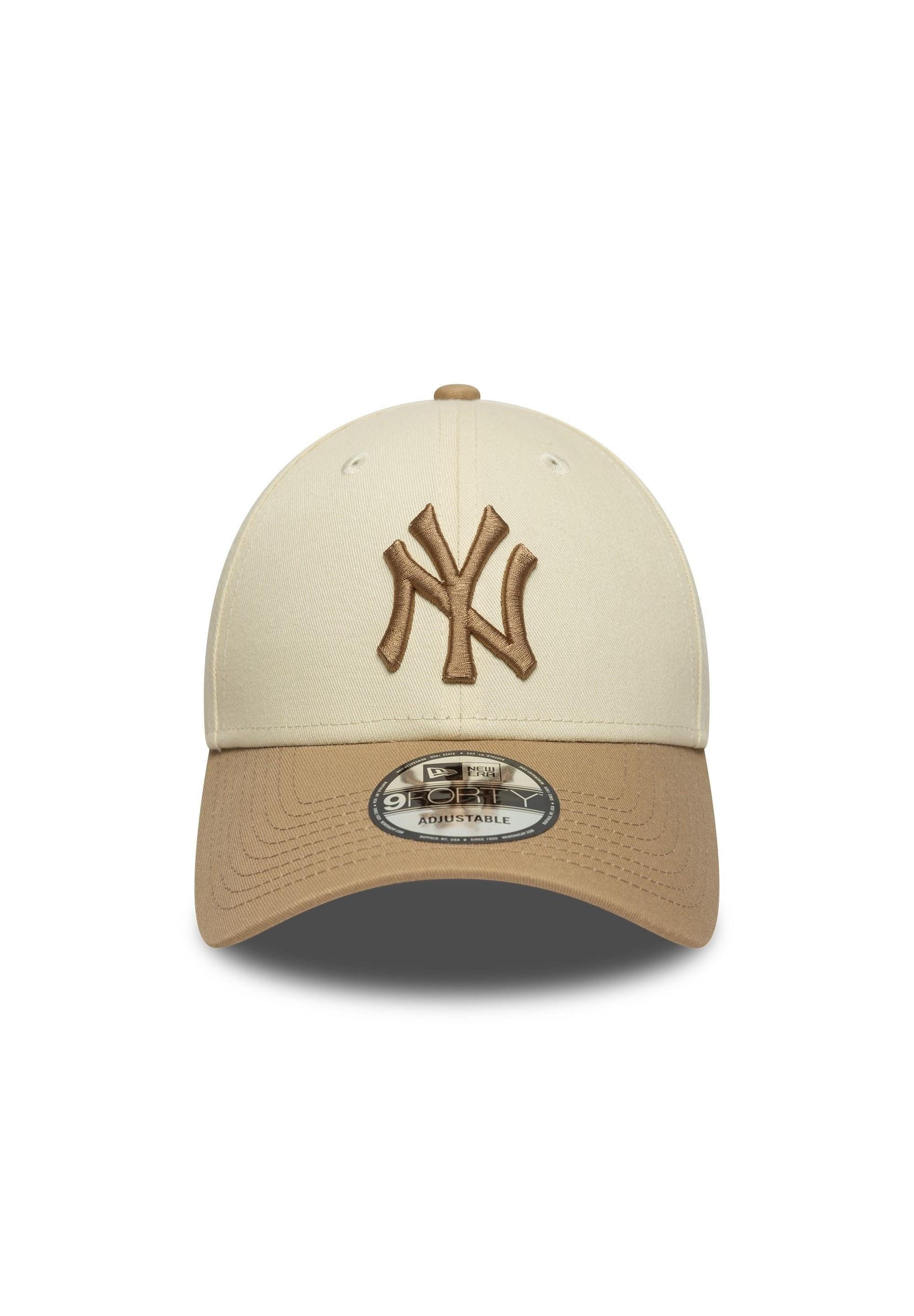 New Era Baseball Cap New York Yankees New Era MLB Colour Block 9Forty Cap Beige (1-St)