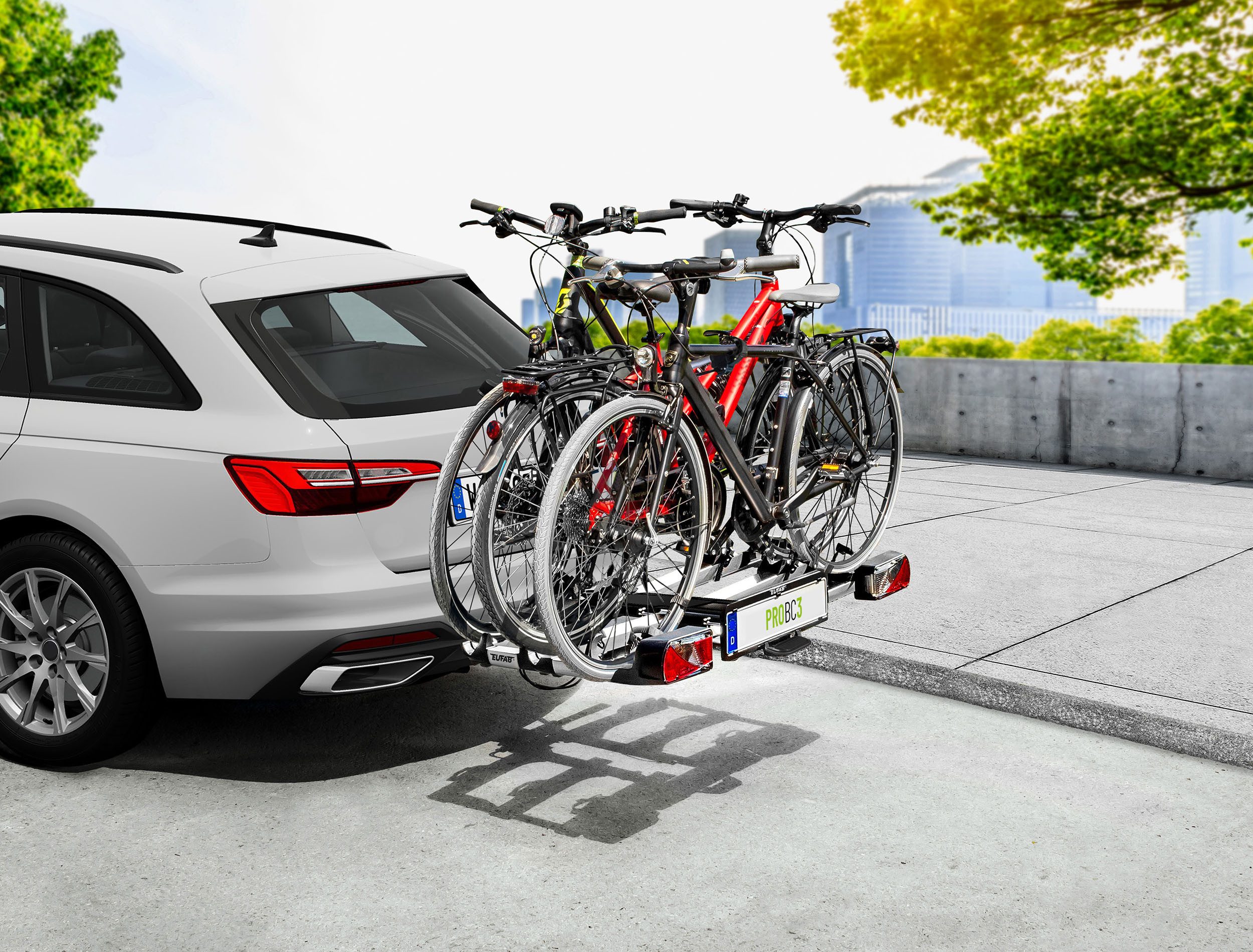 EUFAB Kupplungsfahrradträger EUFAB 11602 Fahrradträger ProBC3, für max. 3 Räder