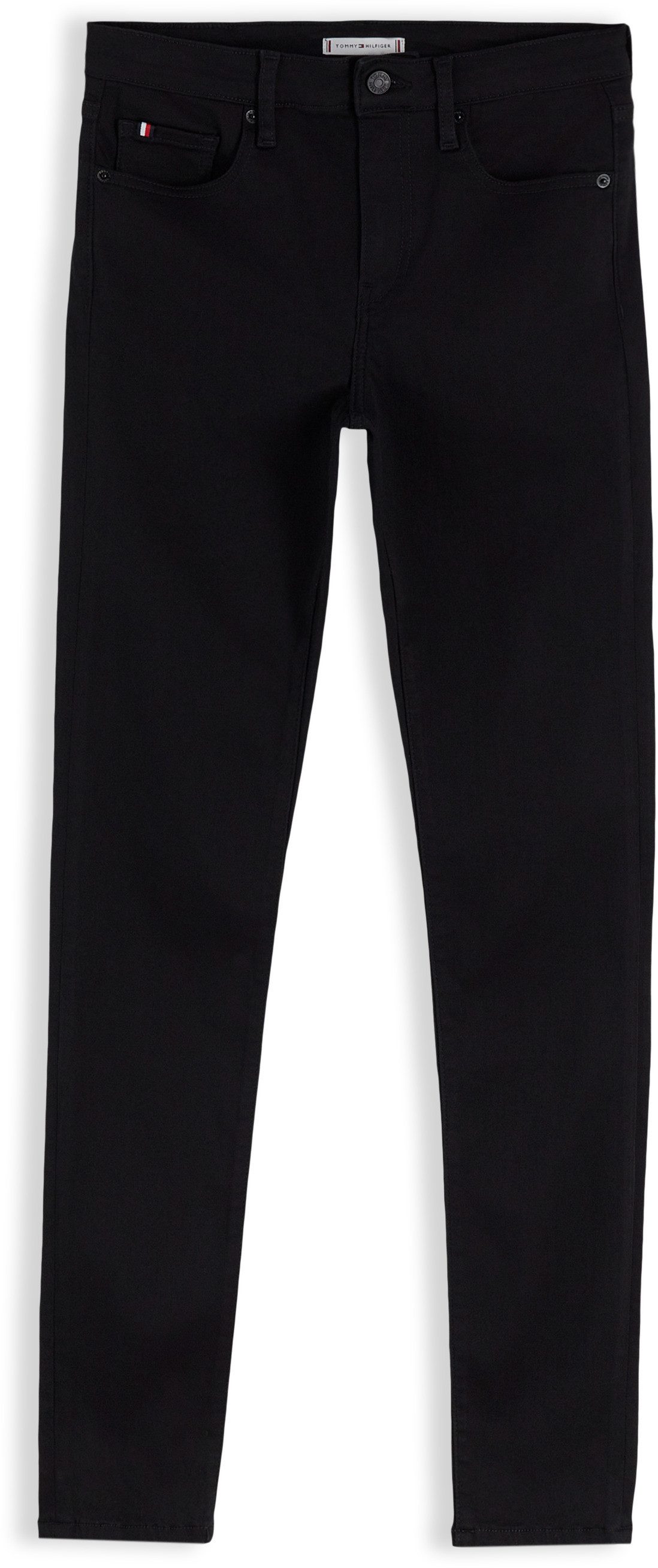 Tommy Hilfiger Skinny-fit-Jeans COMO MID RISE SKINNY STAY BLACK Baumwollmischung, regular waist