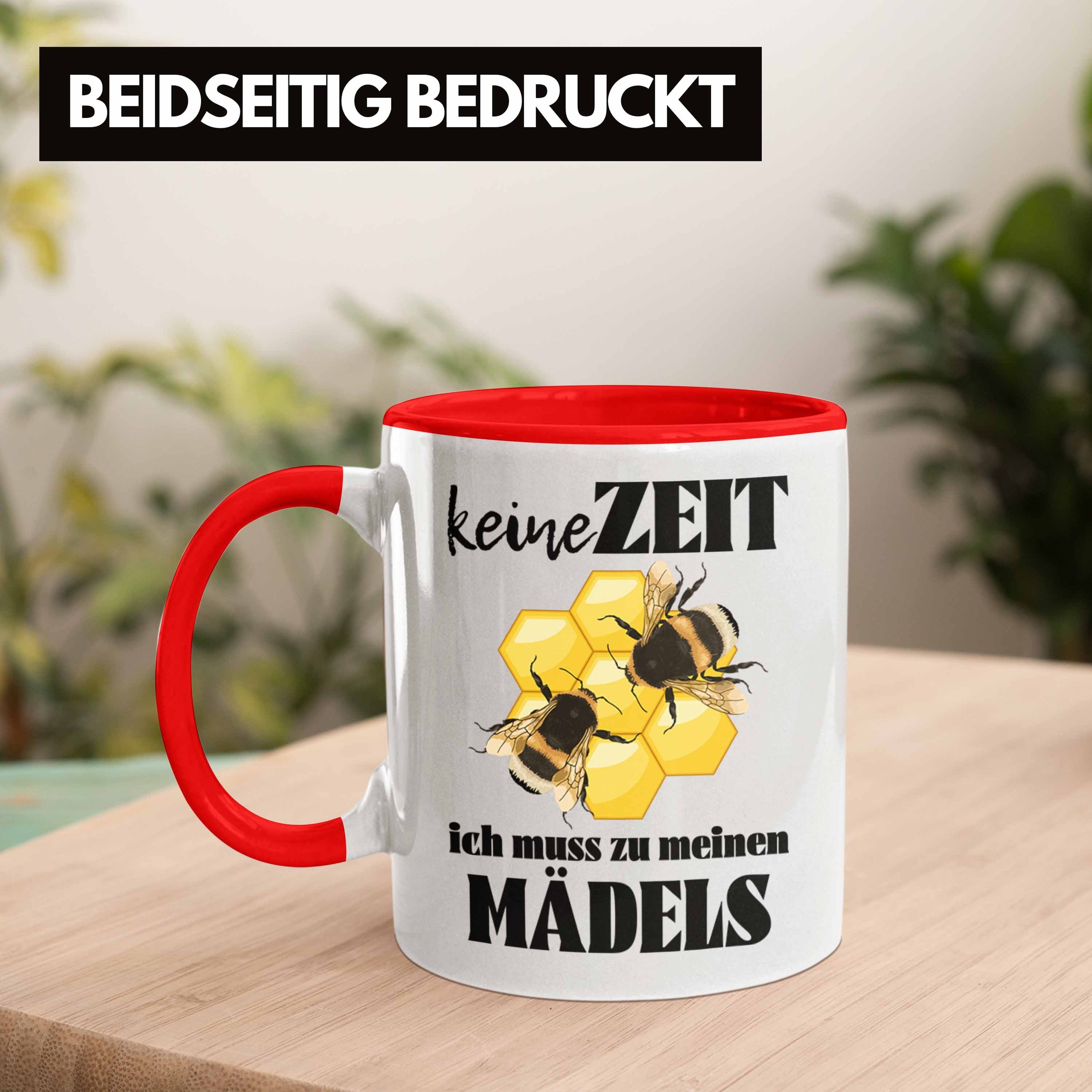 Bienen Trendation Imker Bienenzüchter Tasse Trendation Geschenkideen Kaffeetasse Zuebhör Geschenk Tasse Rot - Bienenzucht