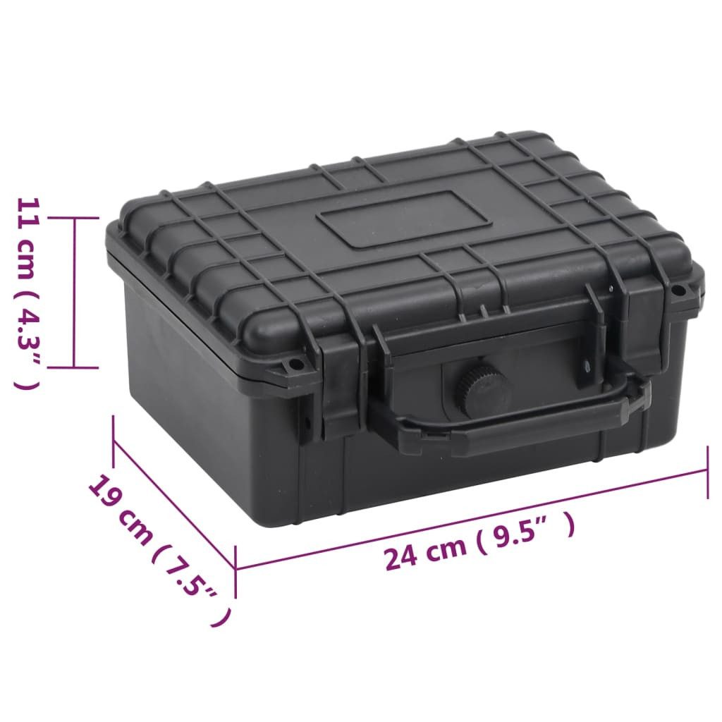 vidaXL Kameratasche Flugkoffer Tragbar Schwarz 24x19x11 cm PP