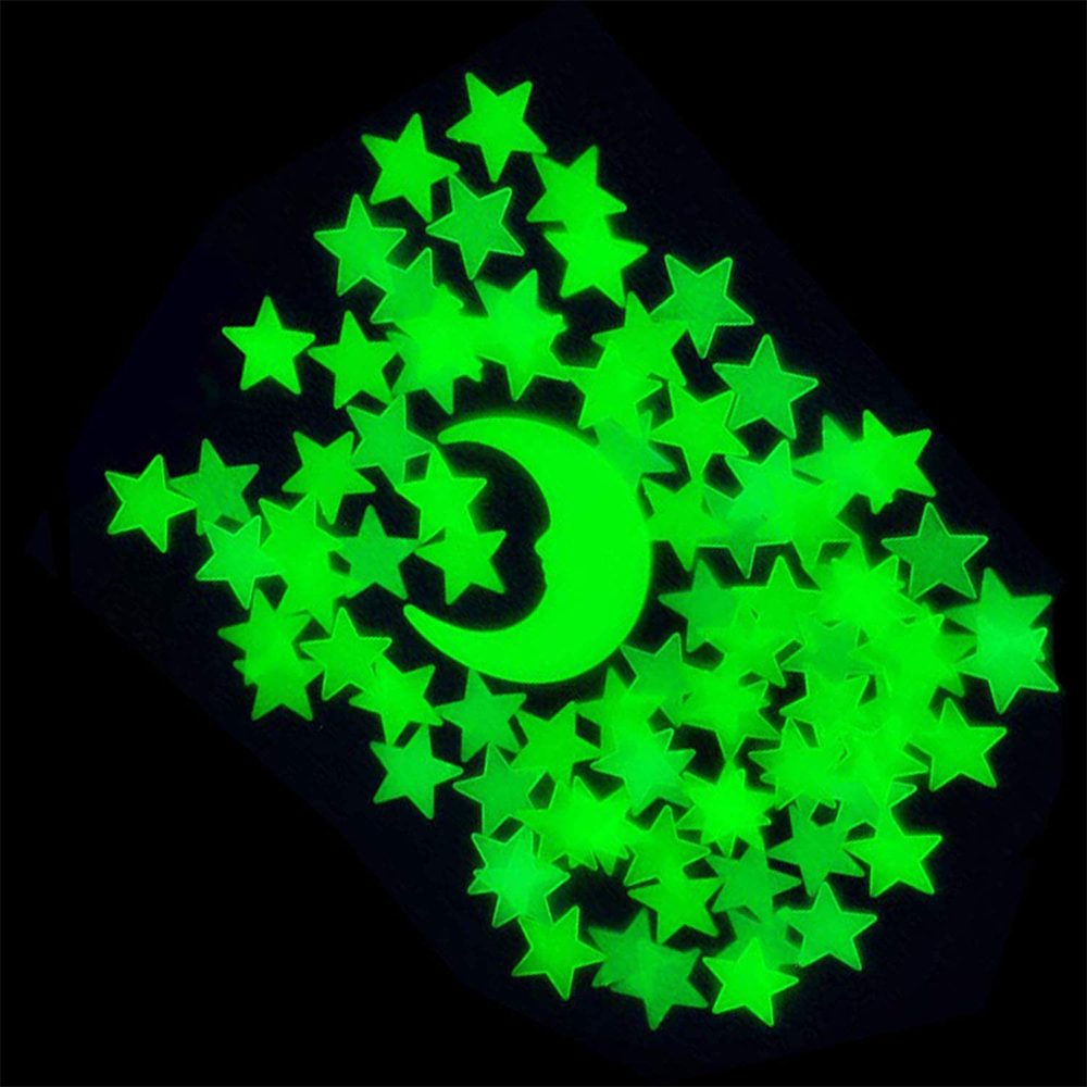 Agger Wandsticker 402 Stück Glühende Wandaufkleber,realistische,für Decke und Wände (402 St), DIY-Klebesticker,Sternenhimmel-Dekoration,Leuchtende Stern – Bild 5 von 5