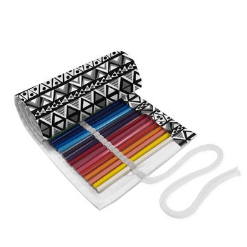 Abakuhaus Federmäppchen langlebig und tragbar Segeltuch Stiftablage Organizer, Retro Boho Aztec Stil