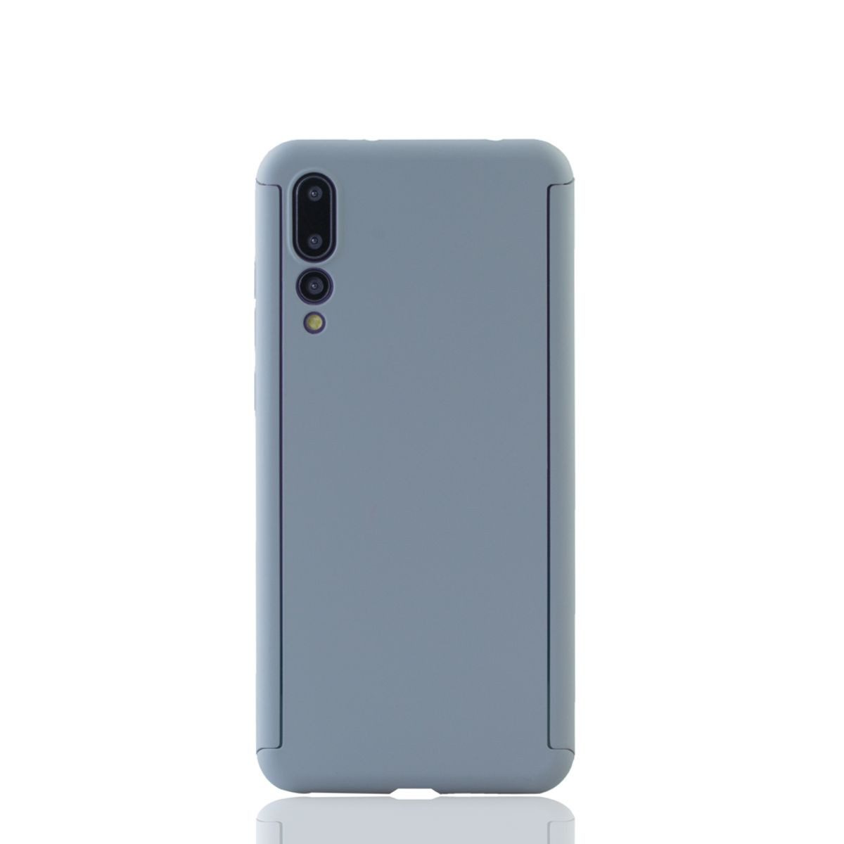 König Design Handyhülle Huawei P20 Pro, Huawei P20 Pro Handyhülle 360 Grad Schutz Full Cover Grau