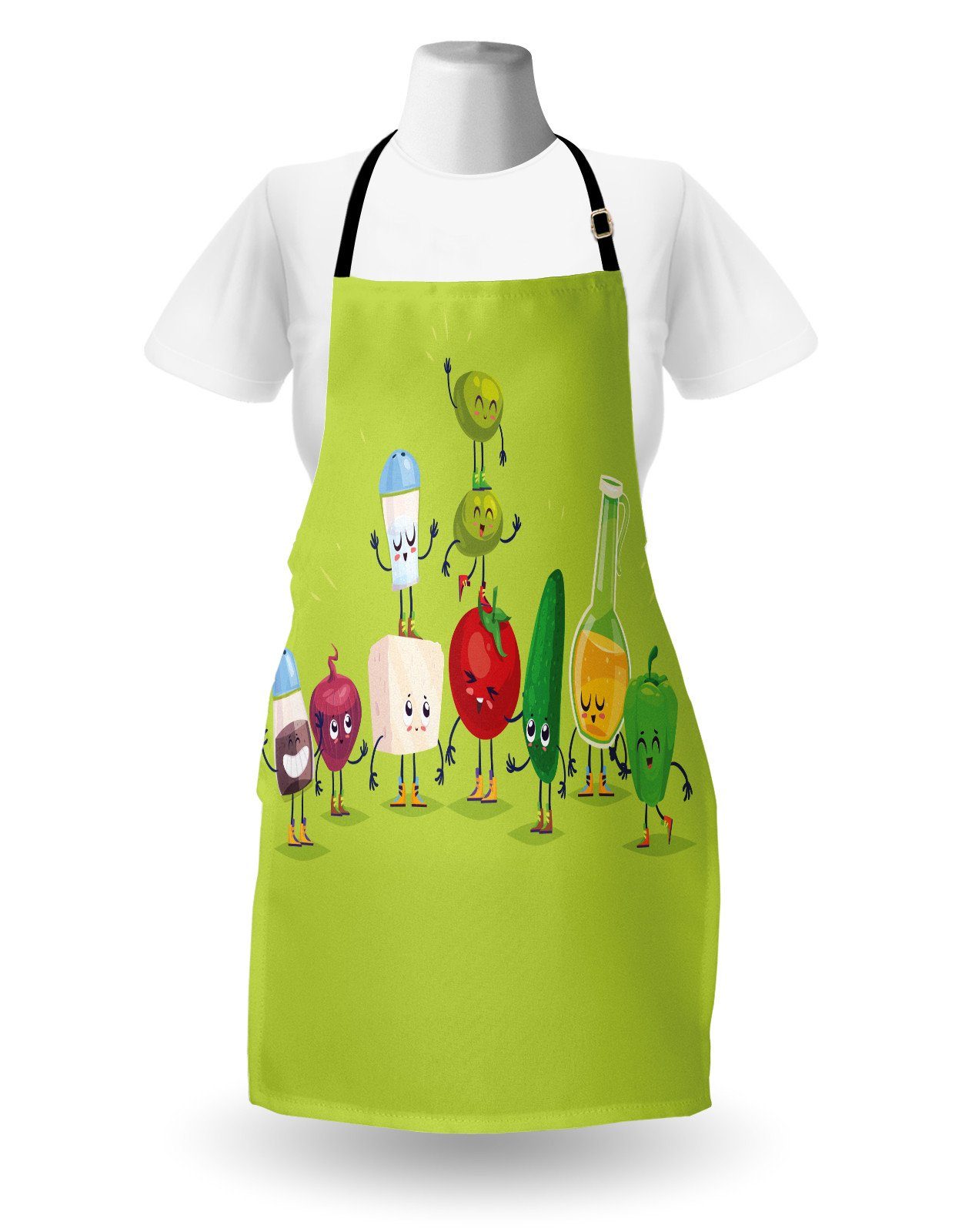 Abakuhaus Kochschürze Höhenverstellbar Klare Farben ohne verblassen, Gemüse günstig online kaufen