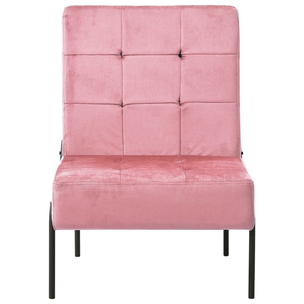 furnicato Polsterstuhl Stylischer Relaxstuhl Rosa und Schwarz 65 x 79 x 87 cm (1 St)