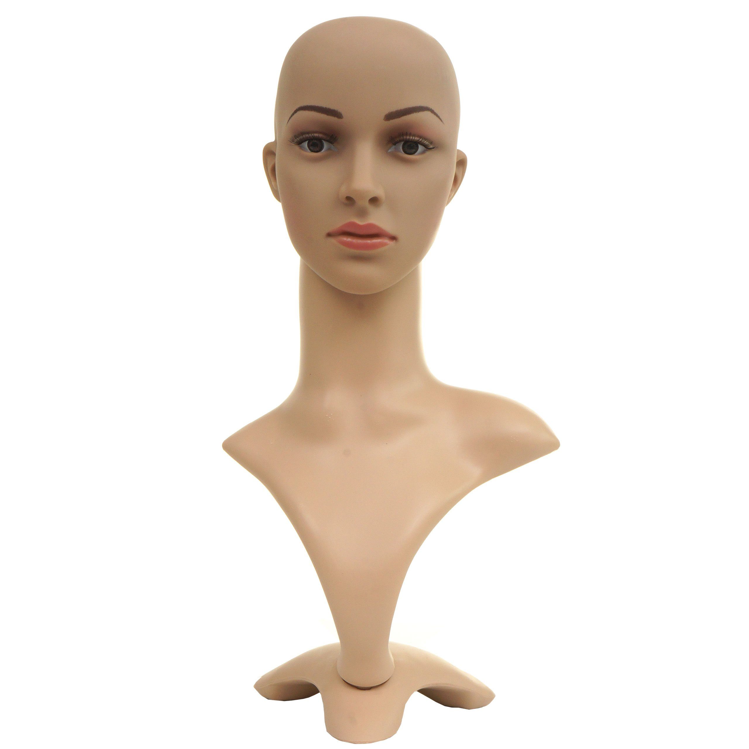 MCW Schneiderpuppe MCW-G70, Für Präsentationen von Perücken, Schmuck, Sonnenbrillen, usw.