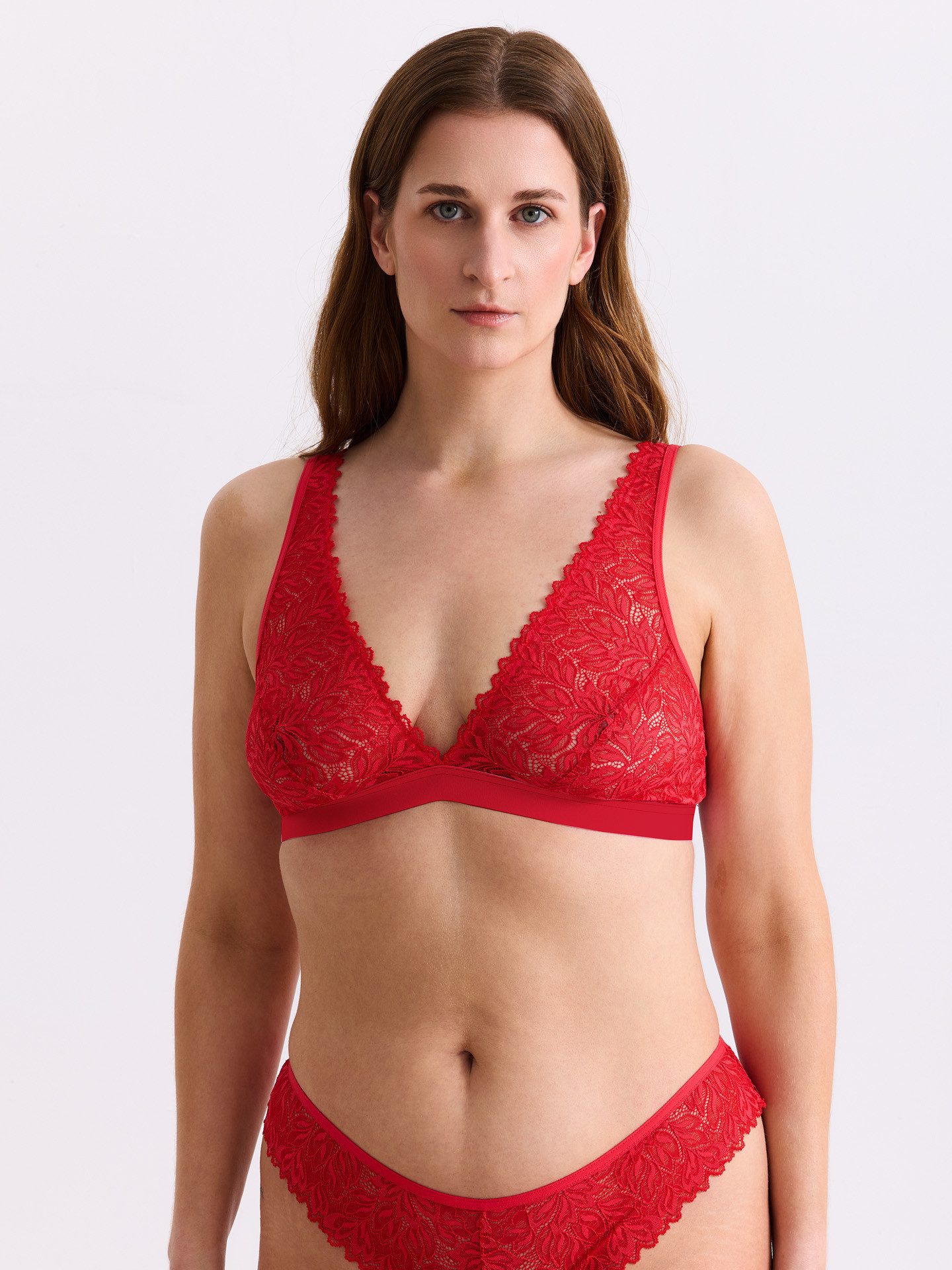 Erlich Textil Bügelloser BH DREAMY LACE PLUNGE BRA (1-tlg)