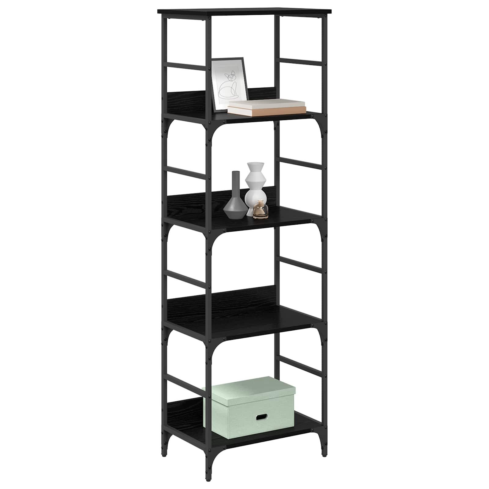 vidaXL Bücherregal Bücherregal 4 Ebenen 50 x 33 x 153 cm Holzwerkstoff, 1-tlg.