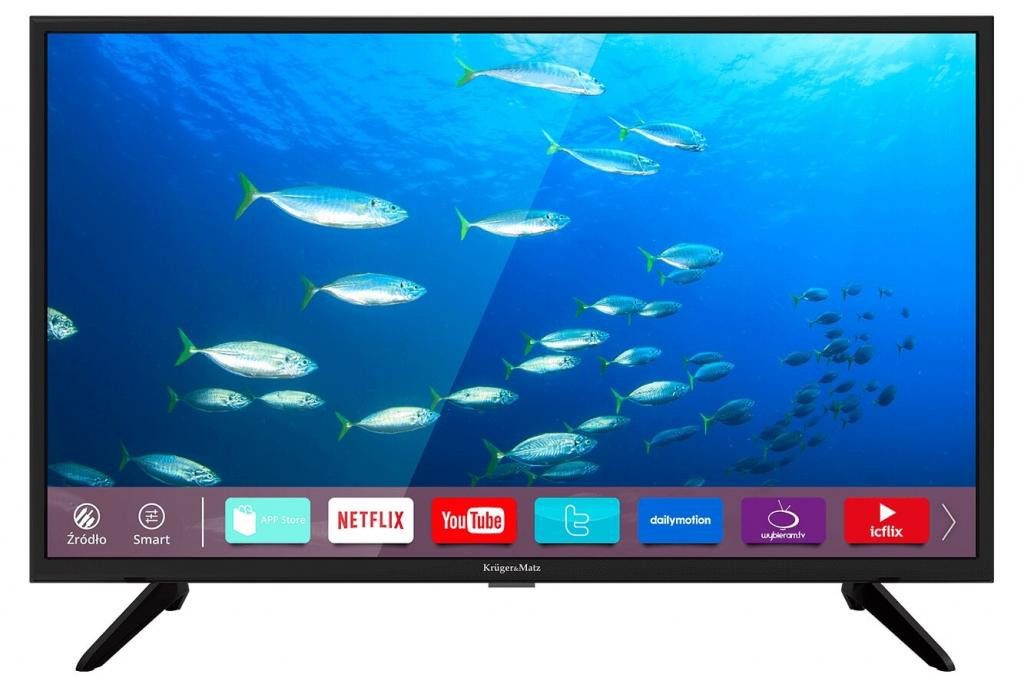 Krüger & Matz KM-0232-S6 LED-Fernseher (81.28 cm/32 Zoll, HD-ready, Smart-TV, GPU: Dual Core Mali 400)