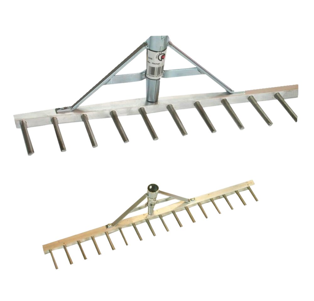 Thumbnail - Polar Garten Rechen 2320 Aluminium-Rechen 60 cm 16 Zinken Landrechen, 60 cm Arbeitsbreite, (1 St), pulverbeschichteten S...
