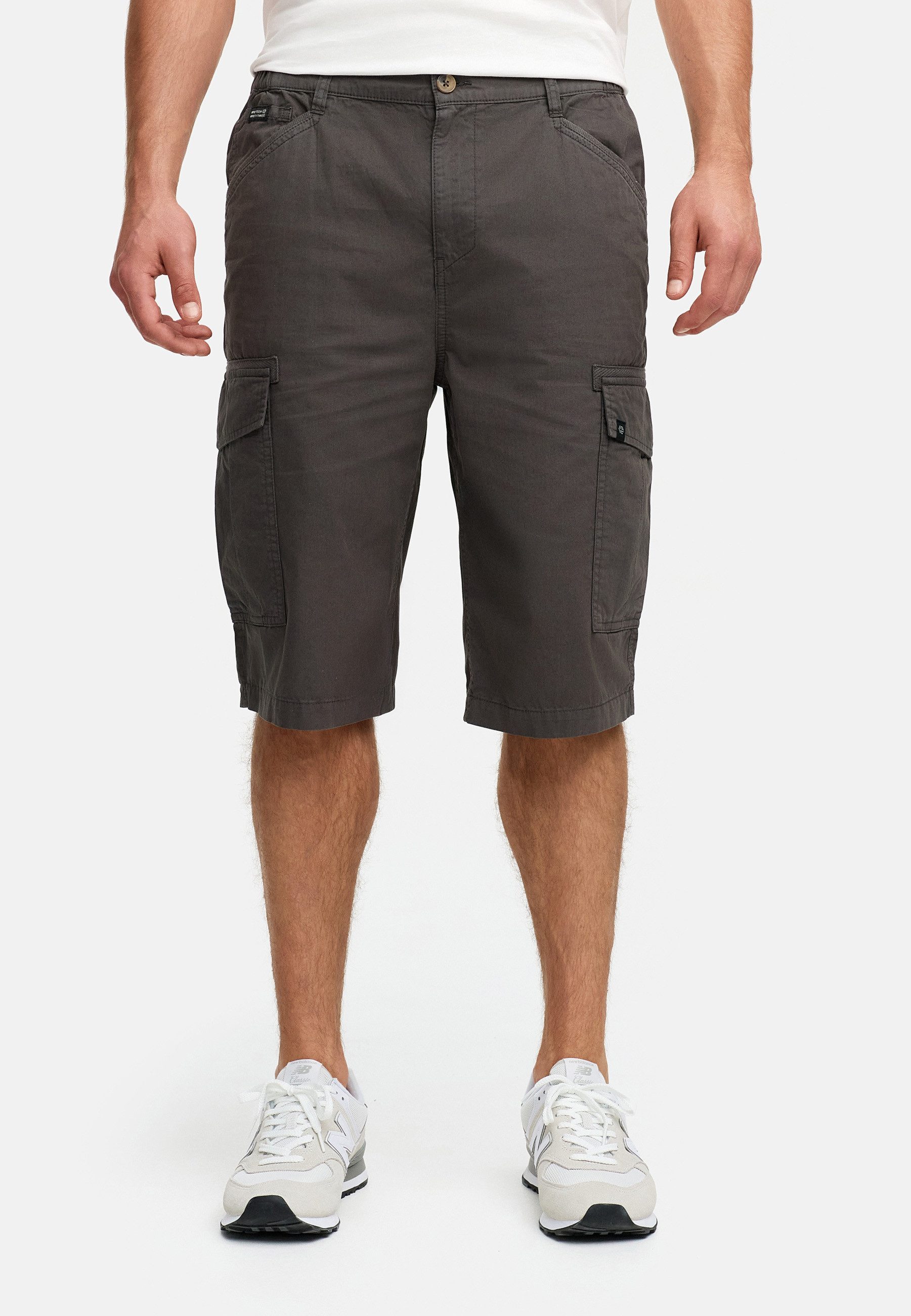 Indicode Cargoshorts Herren INNadim Cargoshorts aus Baumwolle mit elastisch günstig online kaufen