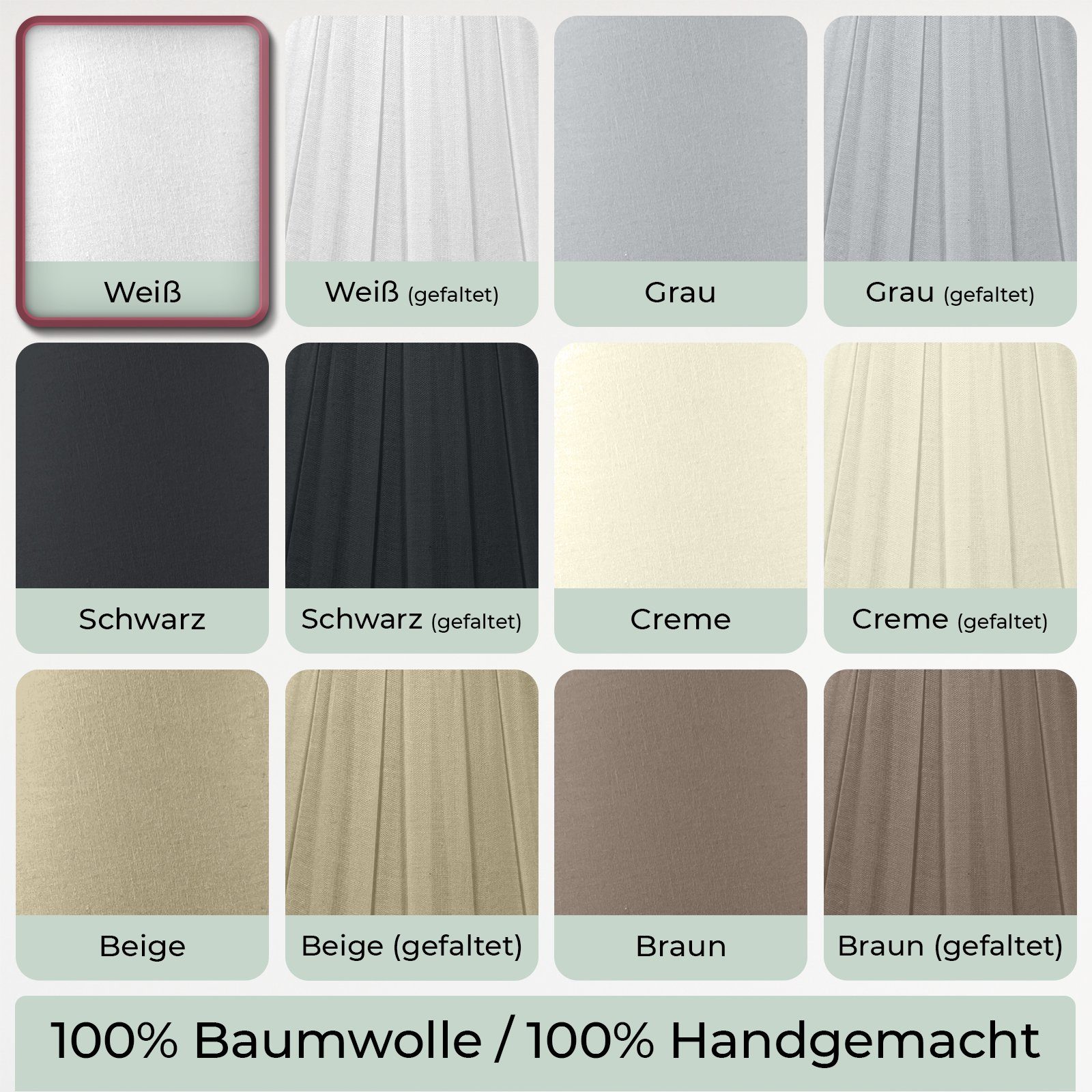 Wogati Lampenschirm Wogati Premium Stehlampe Lampenschirm Konisch – Bild 5 von 5