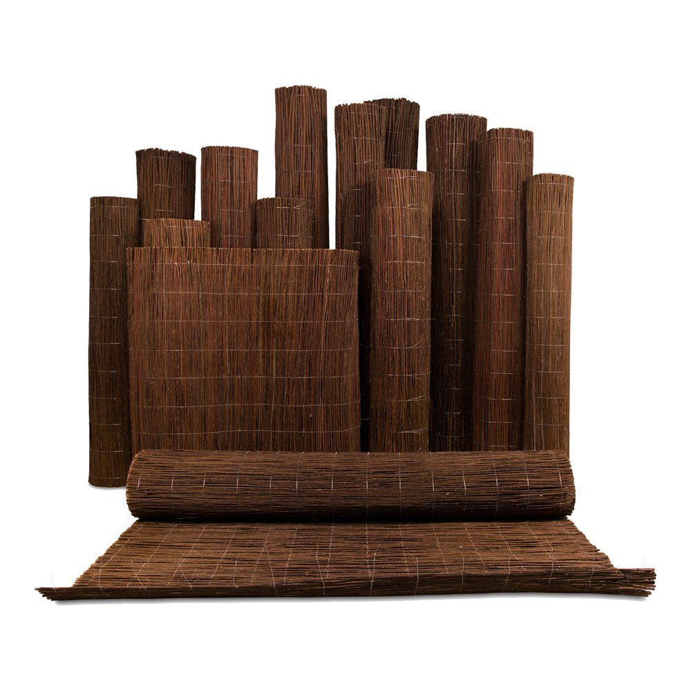 Roysson Garden Weidenzaun Weidenmatte balkon weide sichtschutz weidenzaun 3m / 120 cm