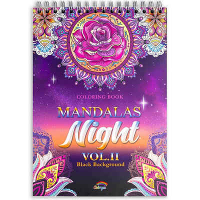 Colorya Malen nach Zahlen Entspannendes Mandala Malbuch für Erwachsene - Colorya Nacht Vol. II