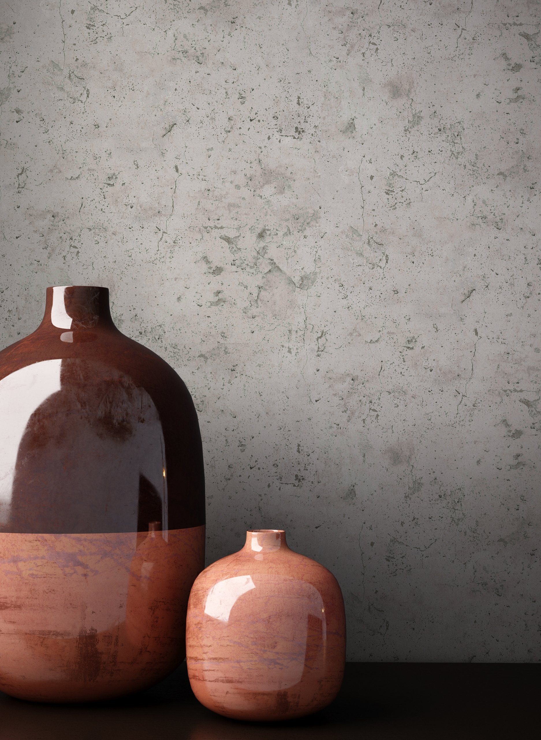 Newroom Vliestapete, Grau Tapete Beton Modern - Betonoptik Betonwand Anthra günstig online kaufen