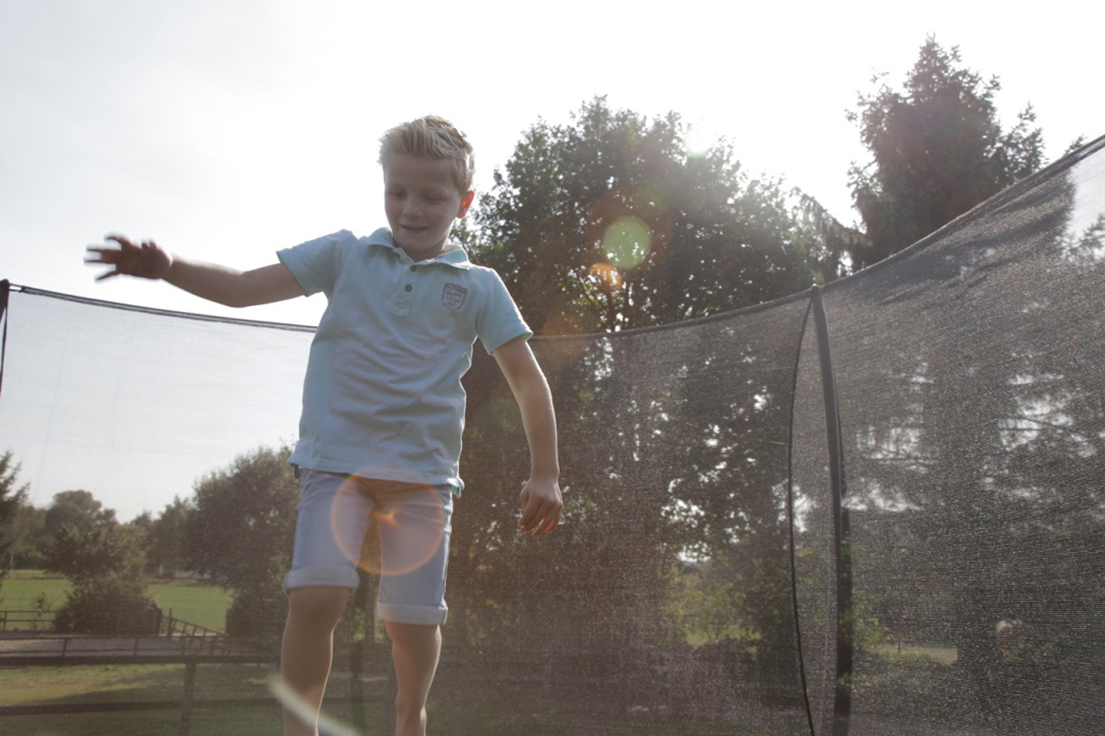 EXIT Gartentrampolin Silhouette Ground, Ø 244 cm, mit Sicherheitsnetz