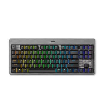 Mountain Everest Core TKL MX Blue Gaming-Tastatur (Everest Core TKL, MX Blue, ANSI, QWERTY, US Layout, mechanisch, grau)