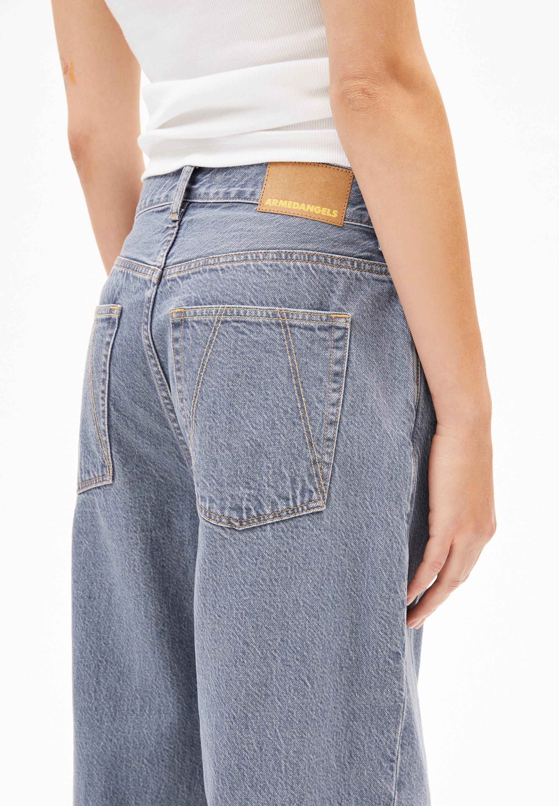 Armedangels Boyfriend-Jeans HAAYI Baggy Jeans Bio-Baumwoll Mix (Non-Stretch) Low waist
