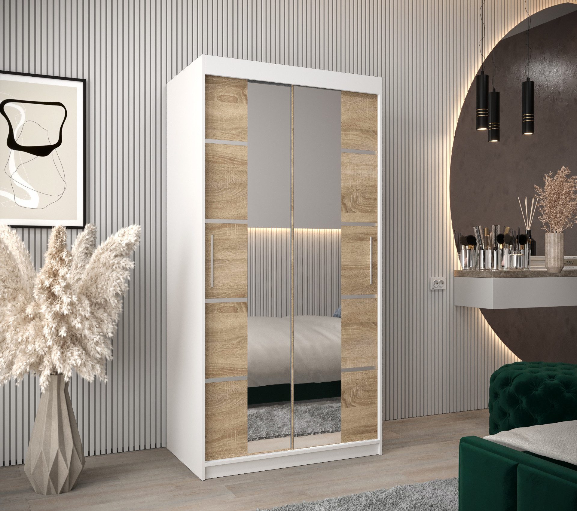 ABIKS MÖBEL Schwebetürenschrank Verona 4 Schlafzimmerschrank, günstig online kaufen