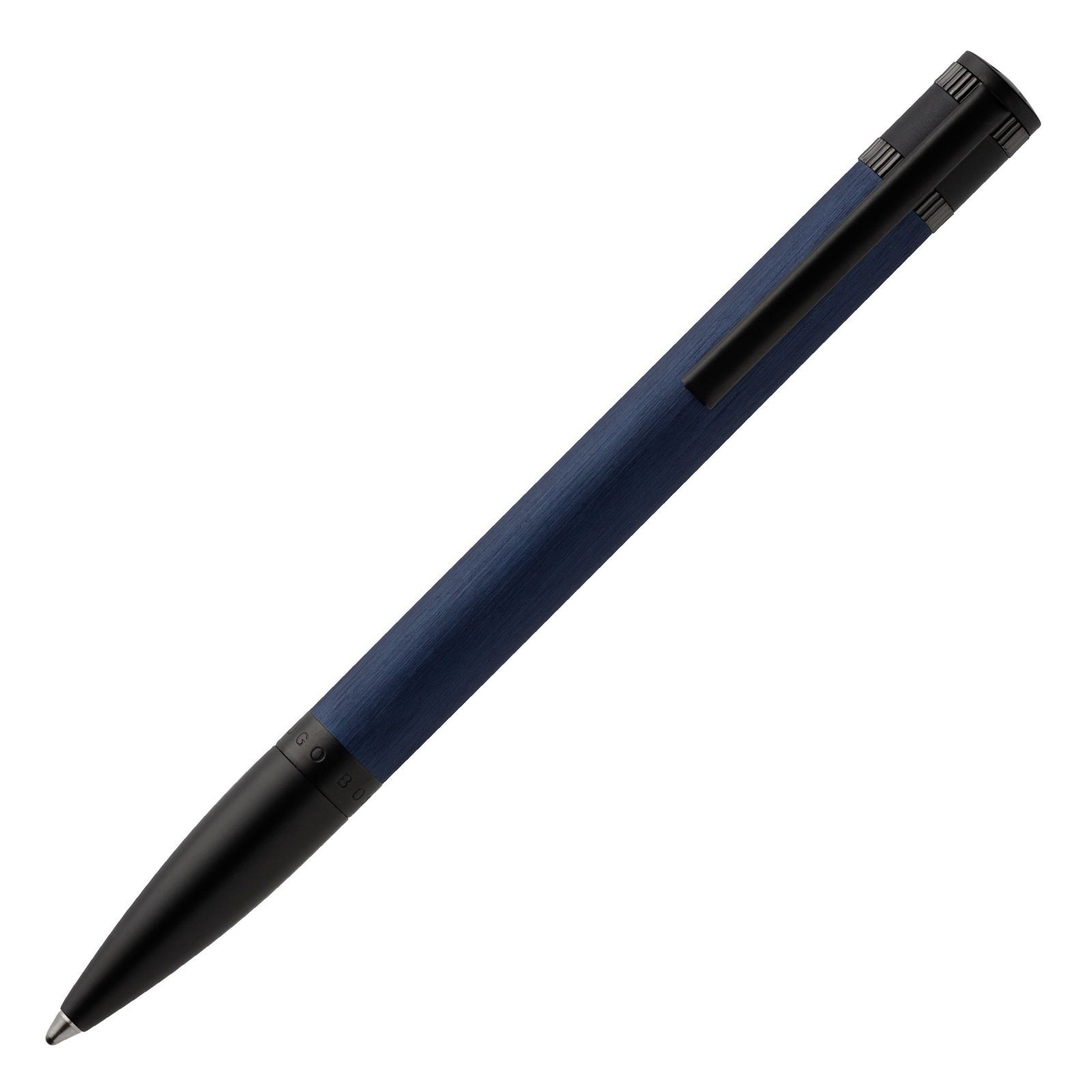 BOSS Kugelschreiber Set) Schreibger, Kugelschreiber Explore Navy Brushed Hugo Boss Pen Ballpoint (kein