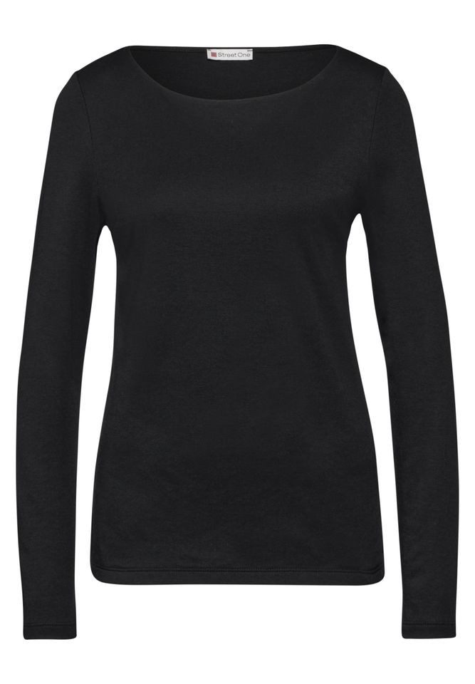 STREET ONE Langarmshirt – Basic Langarmshirt günstig online kaufen