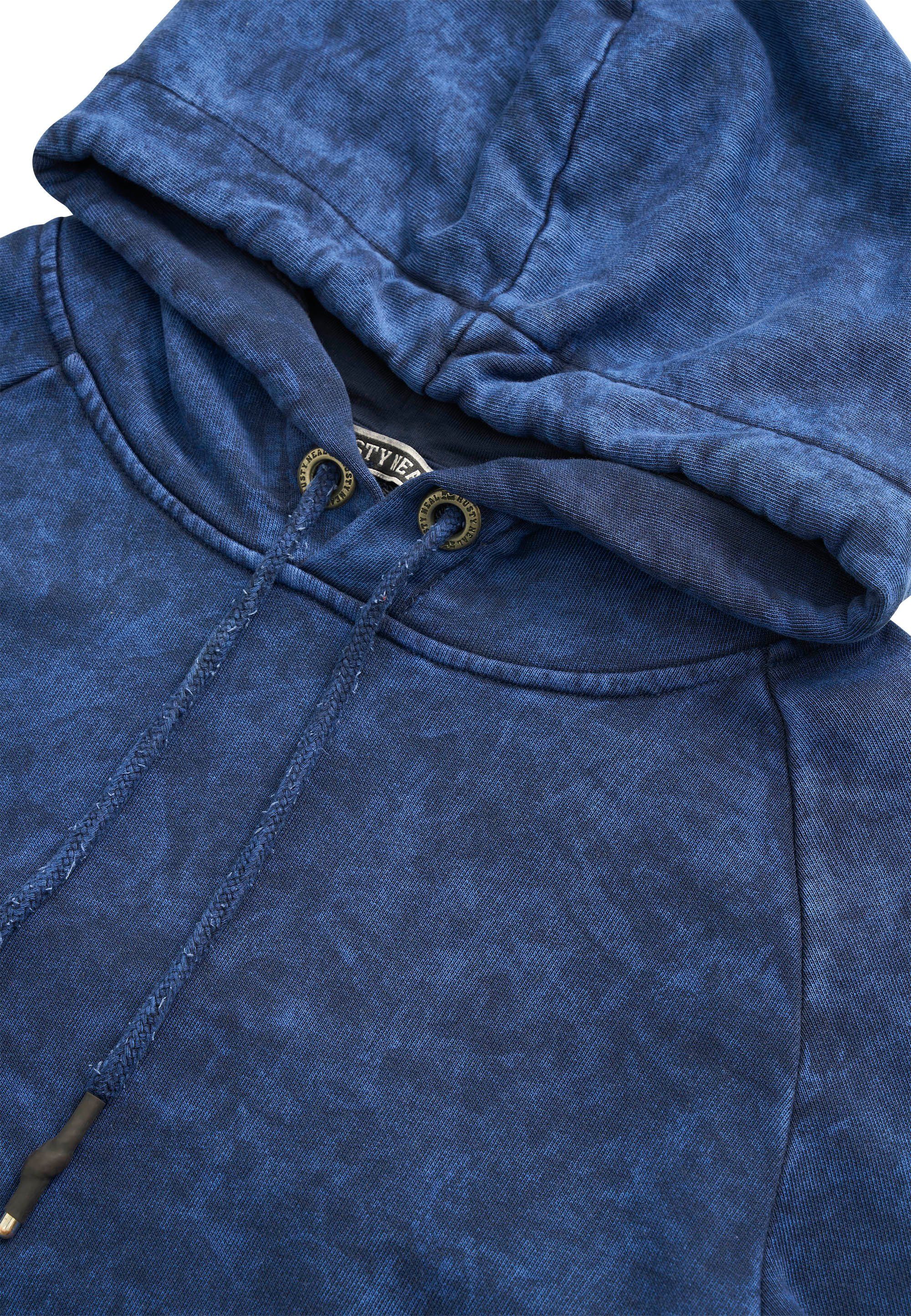 verwaschenem Neal Design Rusty in Kapuzensweatshirt indigo