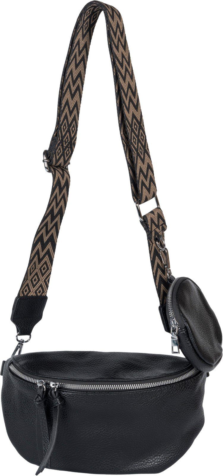 styleBREAKER Umhängetasche 2-Teiliges Set Halbmond Crossbody Bag (1-tlg)