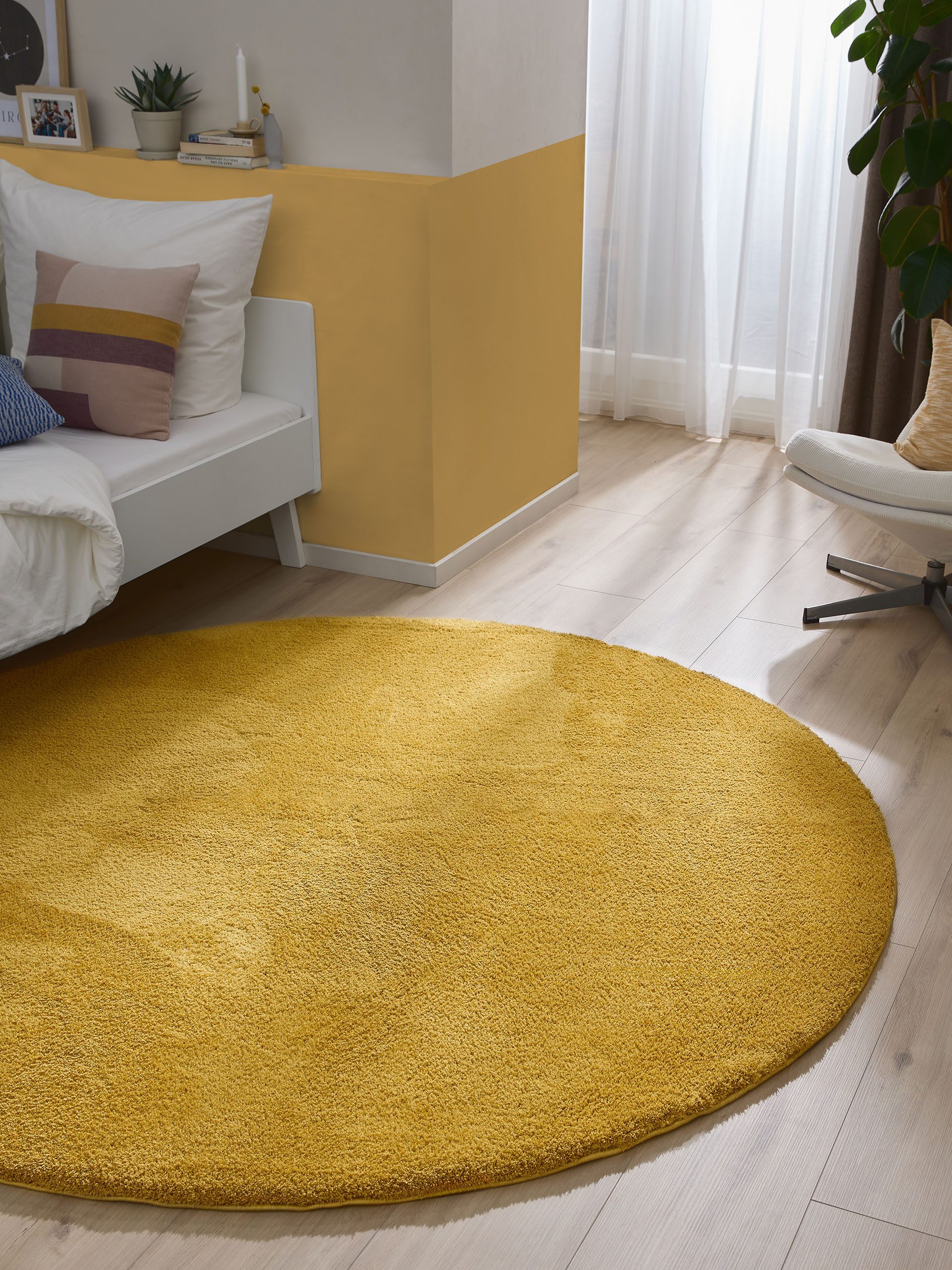 benuta Hochflor-Teppich Soda, rund, Höhe: 31 günstig online kaufen