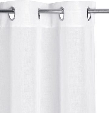 Gardine Dolly, my home, Ösen (1 St), transparent, gewebt, Polyester