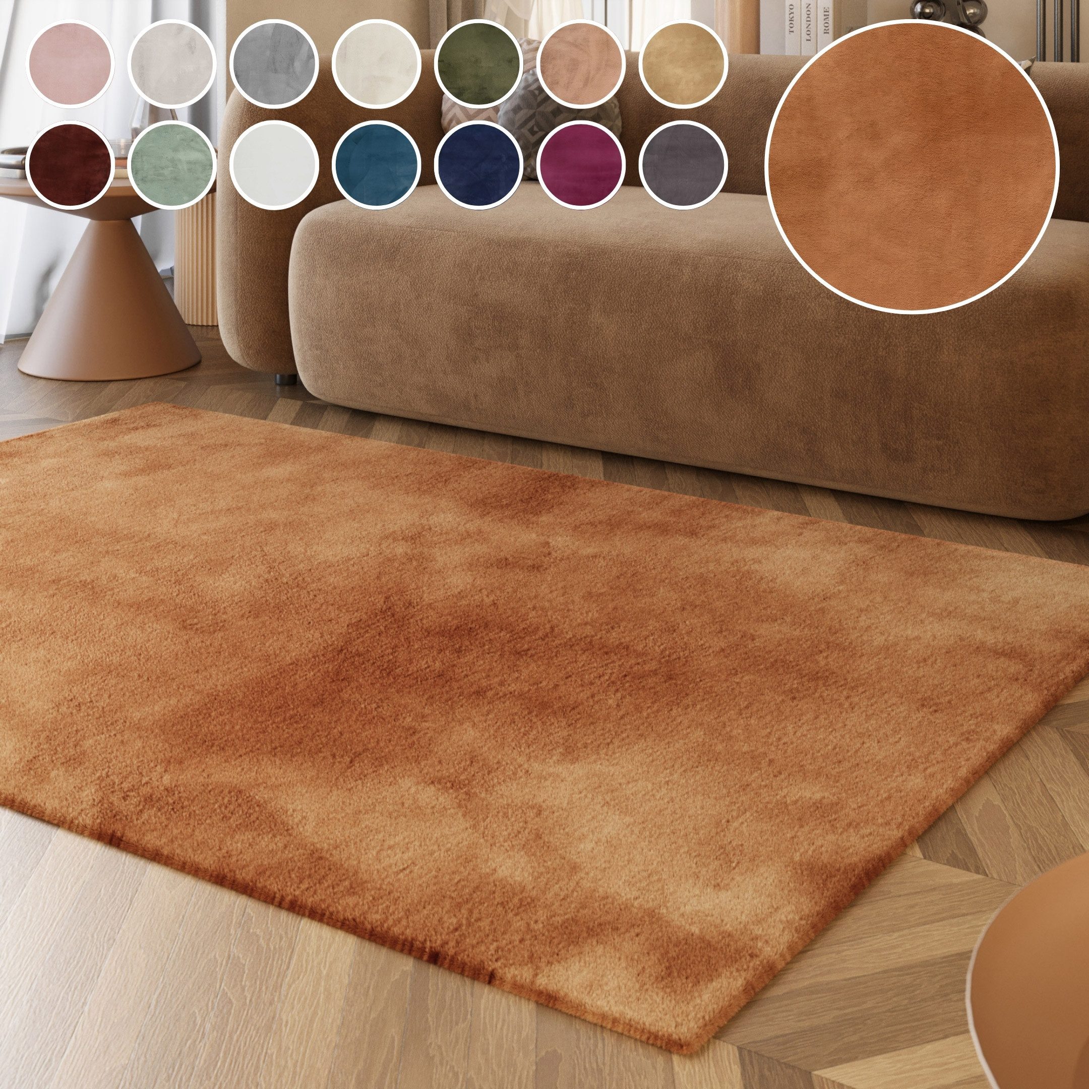 Esprit Hochflor-Teppich Alice ESP-4377, Kunstfell, rechteckig, Höhe: 25 mm, Kaninchenfell-Haptik, besonders weich und dicht, für alle Räume