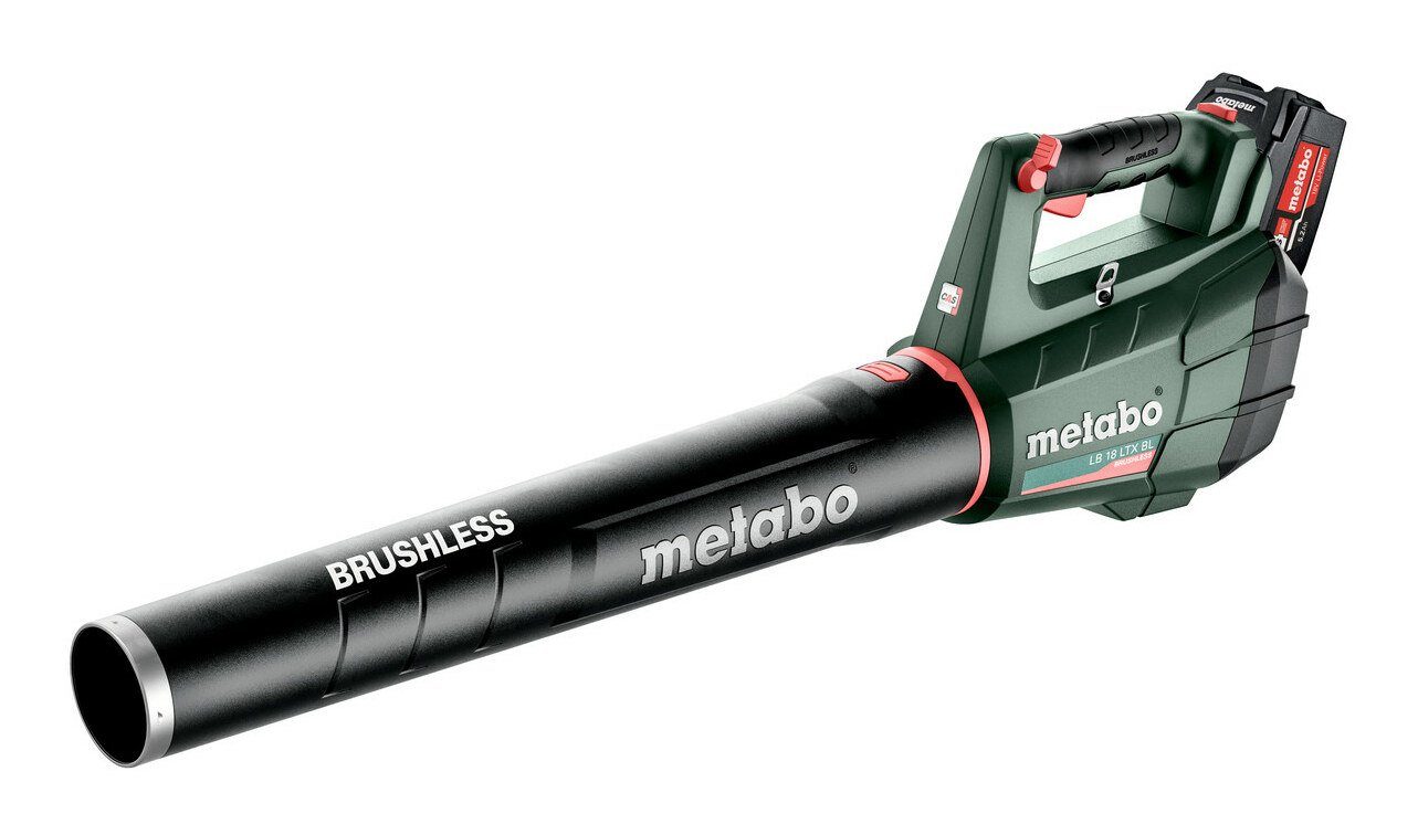 metabo Akku-Laubbläser LB 18 LTX BL, 2 x 5,2 Ah Li-Ion im Karton