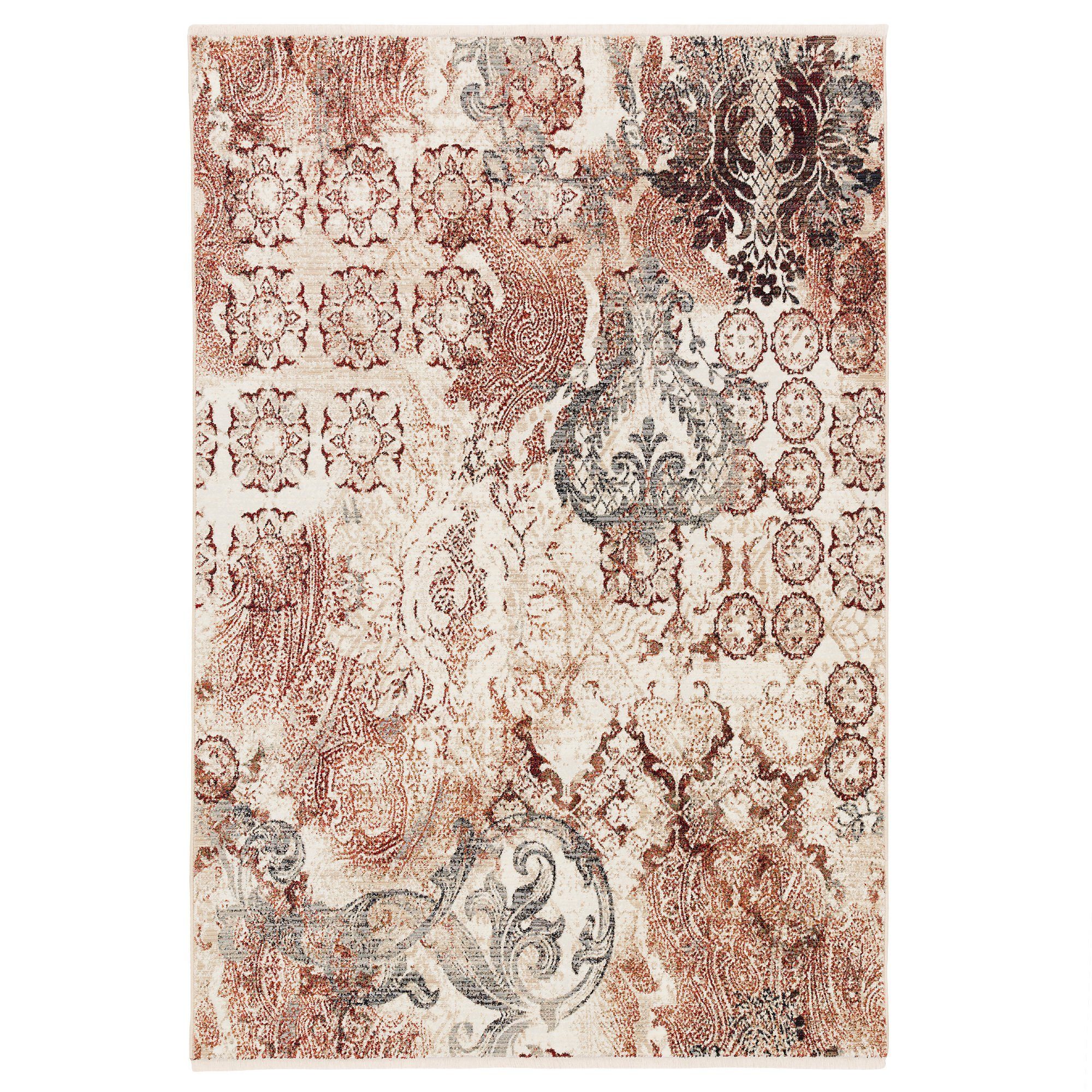 Pergamon Designteppich Designer Teppich Nia Vintage Barock Verlauf, Rechteckig, Höhe: 13 mm