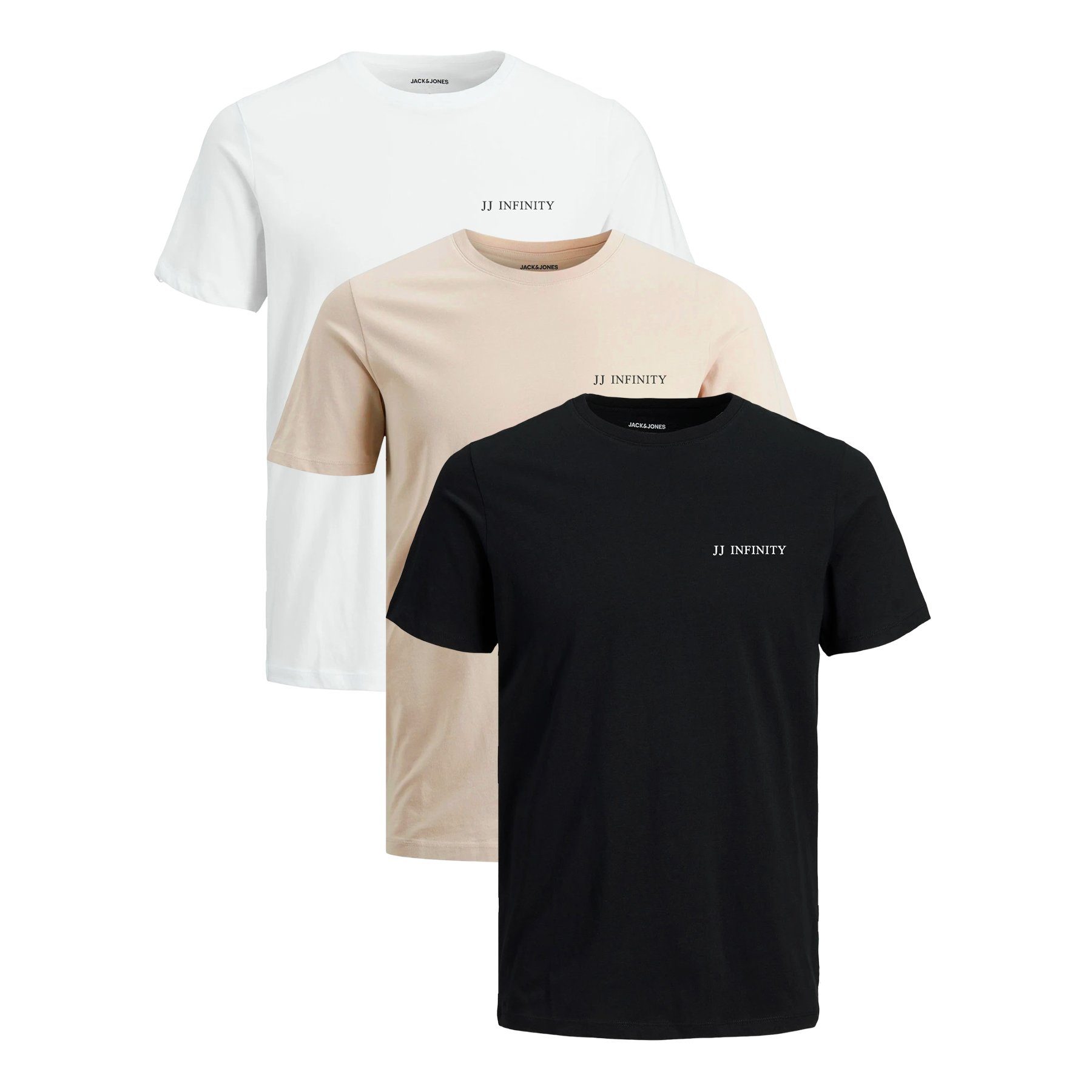 Jack & Jones T-Shirt INFINITY Multipack ROUND 3er Pack