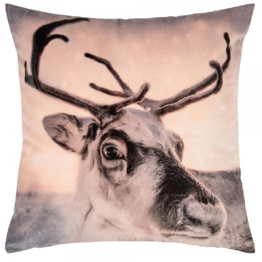 PAD Kissenhülle Kissenhülle Winter Animal Rentier Deer (45x45cm) günstig online kaufen