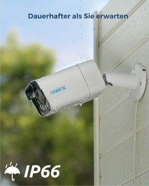 Reolink 811A 8MP PoE Überwachungskamera (Außenbereich, Human-/Autoerkennung, Farbige Nachtsicht, 4K, 2-Wege-Audio, 5X Zoom)