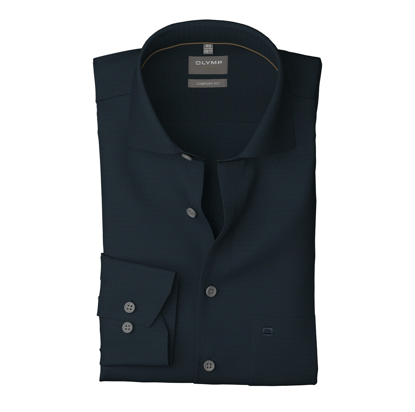 OLYMP Langarmhemd Luxor comfort fit Struktur - Satin, comfort fit, Business günstig online kaufen