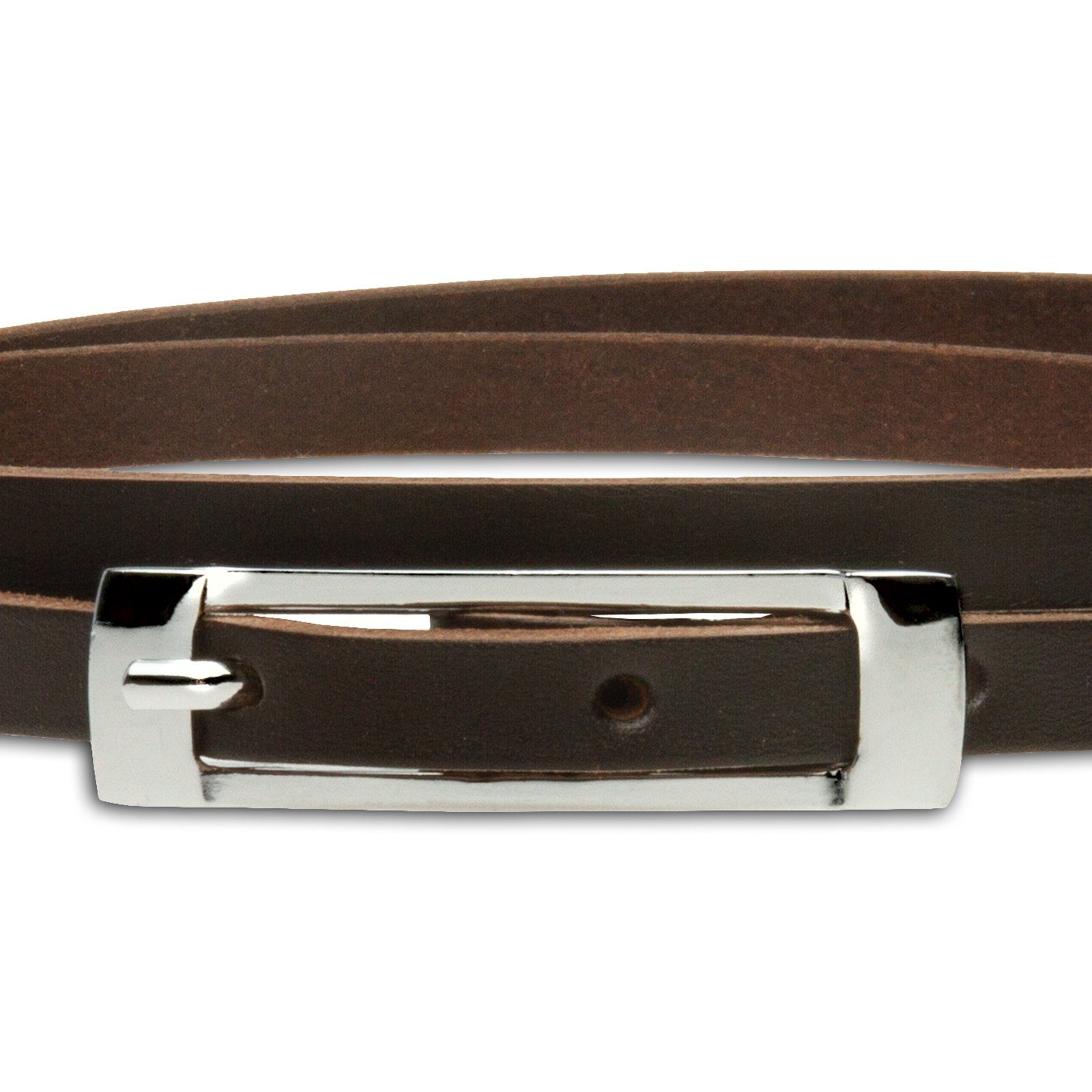 Caspar Taillengürtel GU317 schmaler Damen Ledergürtel günstig online kaufen