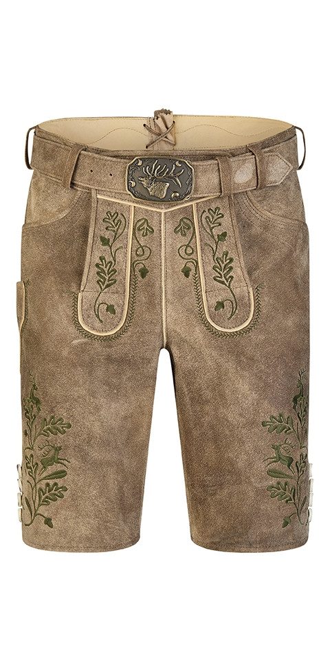 Trachtenlederhose Spieth & Wensky Lederhose Harry patina / St. grün ? Trachtenlederhose