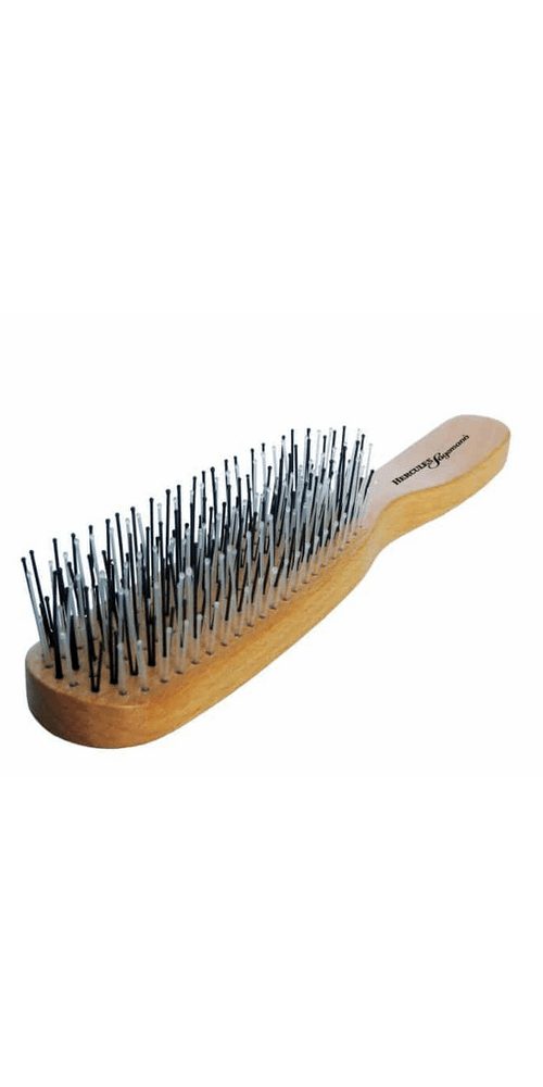 HERCULES Haarbürste Hercules Scalpbrush Wood 6 rij