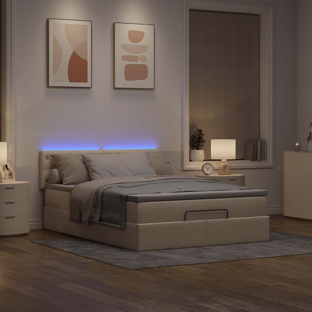 vidaXL Bett Ottomane Bett mit Matratze günstig online kaufen