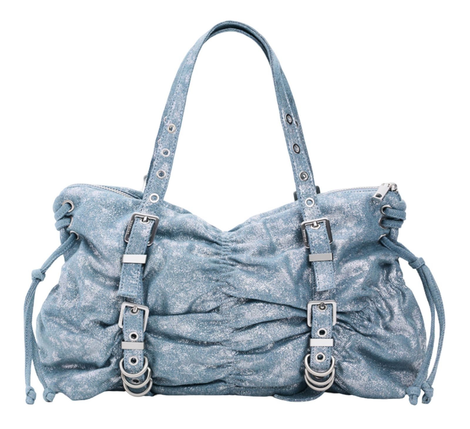 Desigual Schultertasche Gathered Denim Shoulder Bag günstig online kaufen