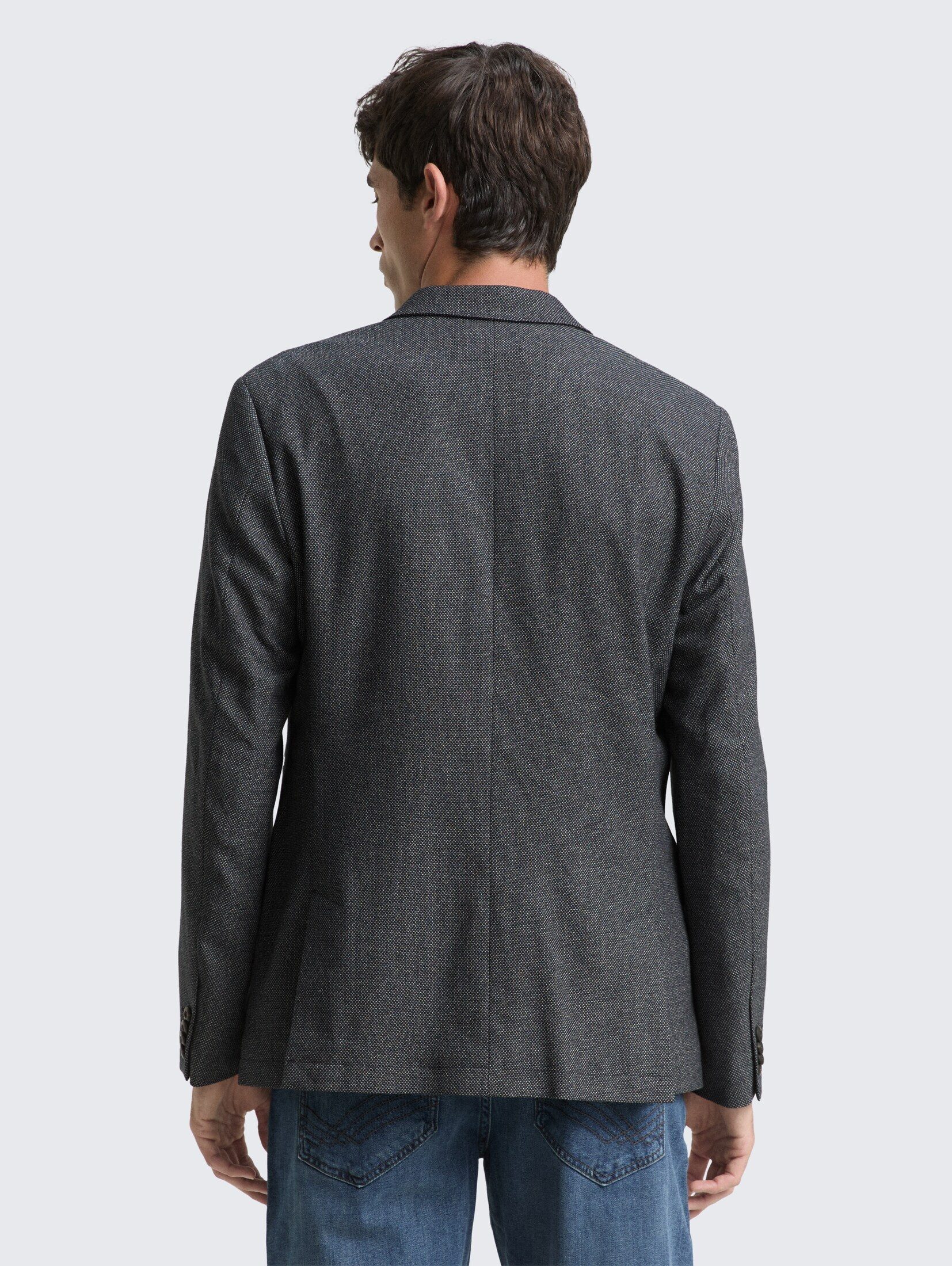 TOM TAILOR Sakko Blazer Dobby Sakko mit Stretch-Anteil