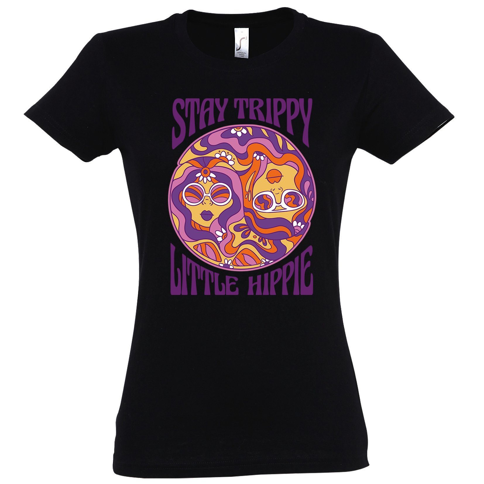 Youth Designz T-Shirt Stay Trippy Little Hippie Damen Shirt mit lustigem Frontprint