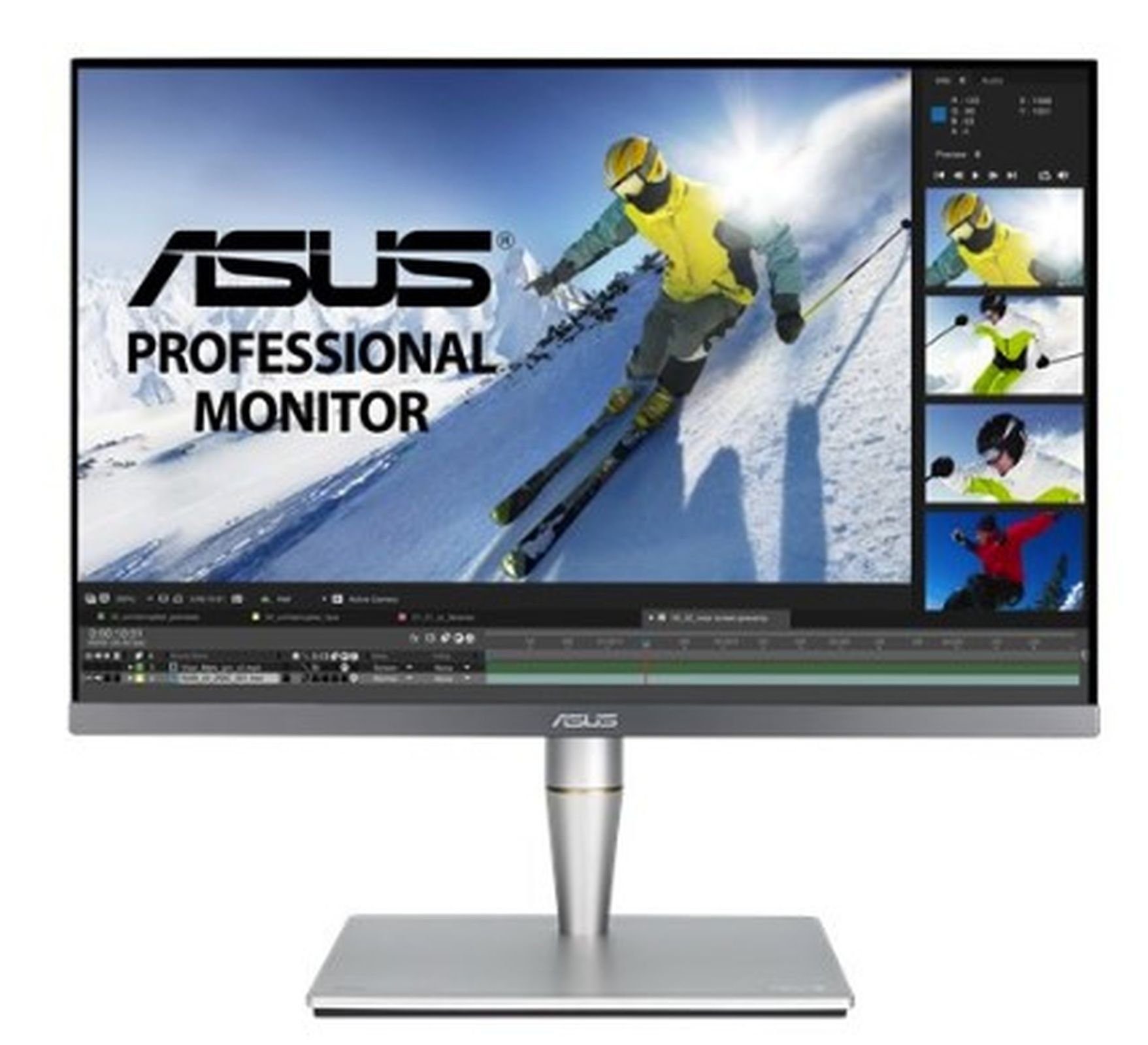 Asus 61,0cm Profess. PA24AC HDMI+DP IPS Lift TFT-Monitor (1920 x 1200 px, WUXGA, 5 ms Reaktionszeit, 70 Hz, IPS, Lautsprecher, HDCP, HDR, Kopfhörerbuchse, Pivot, Höhenverstellbar)